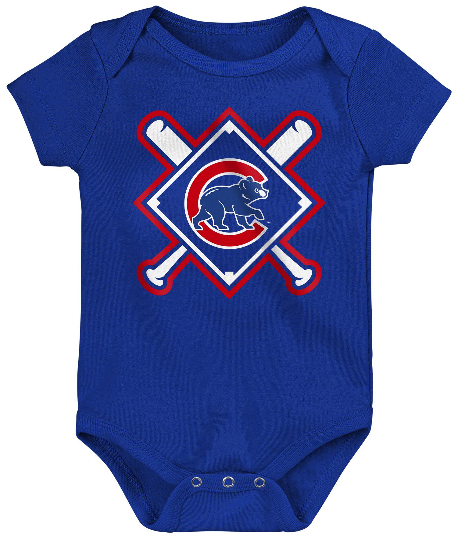 MLB Team Apparel Infant Chicago Cubs Home Plate 3-Piece Creeper product image