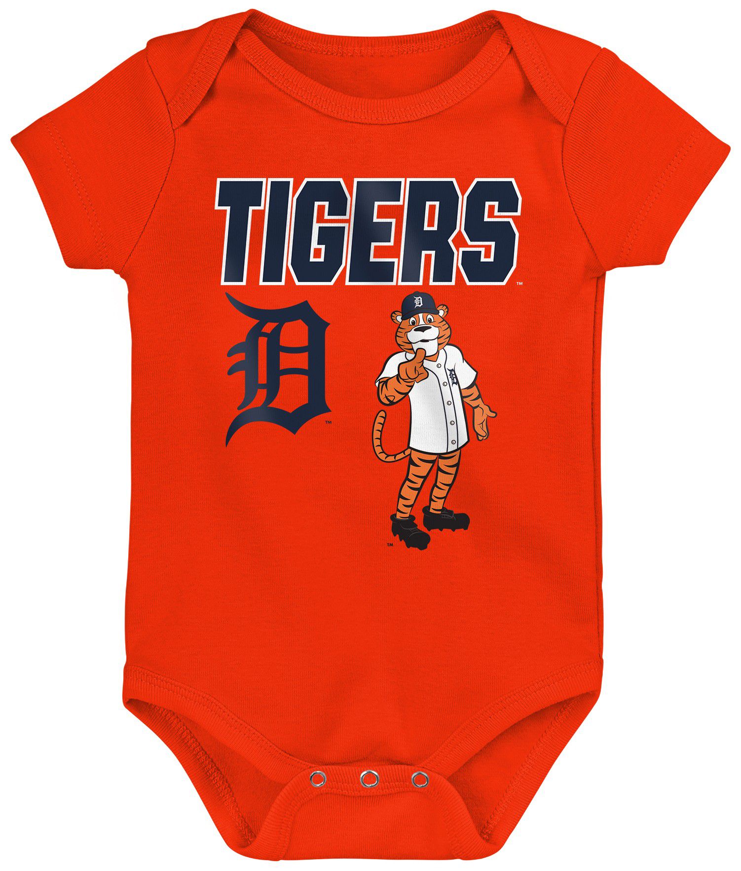 MLB Team Apparel Infant Detroit Tigers Home Plate 3-Piece Creeper product image