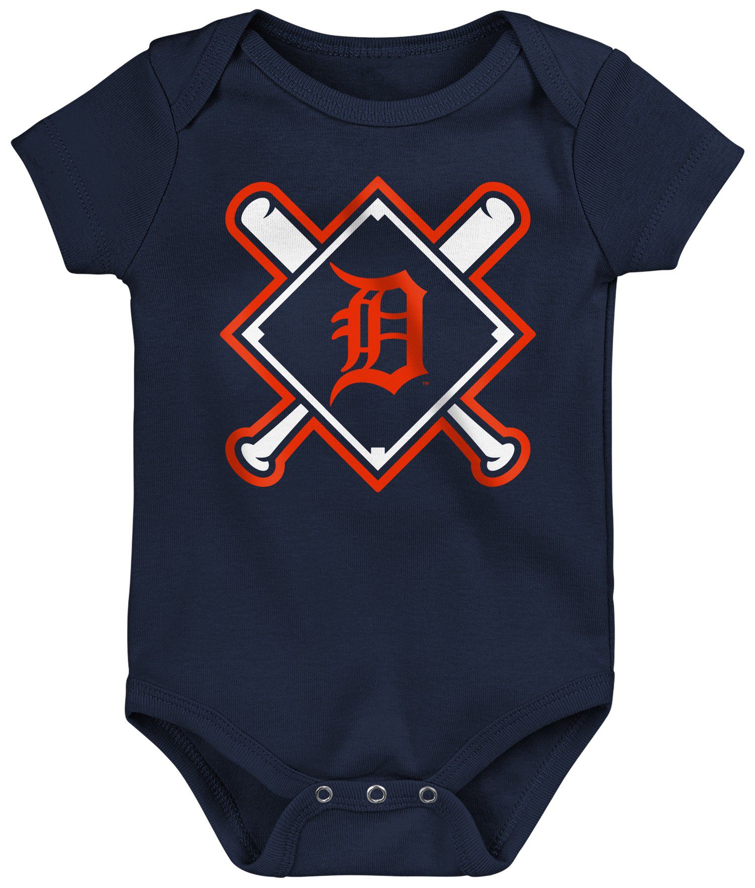 MLB Team Apparel Infant Detroit Tigers Home Plate 3-Piece Creeper product image