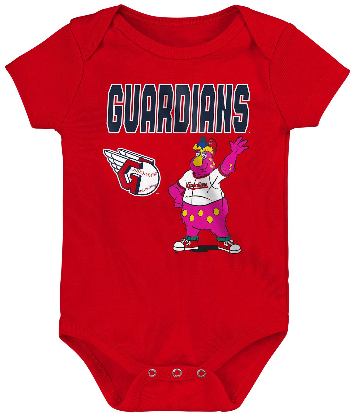 MLB Team Apparel Infant Cleveland Guardians Home Plate 3-Piece Creeper product image