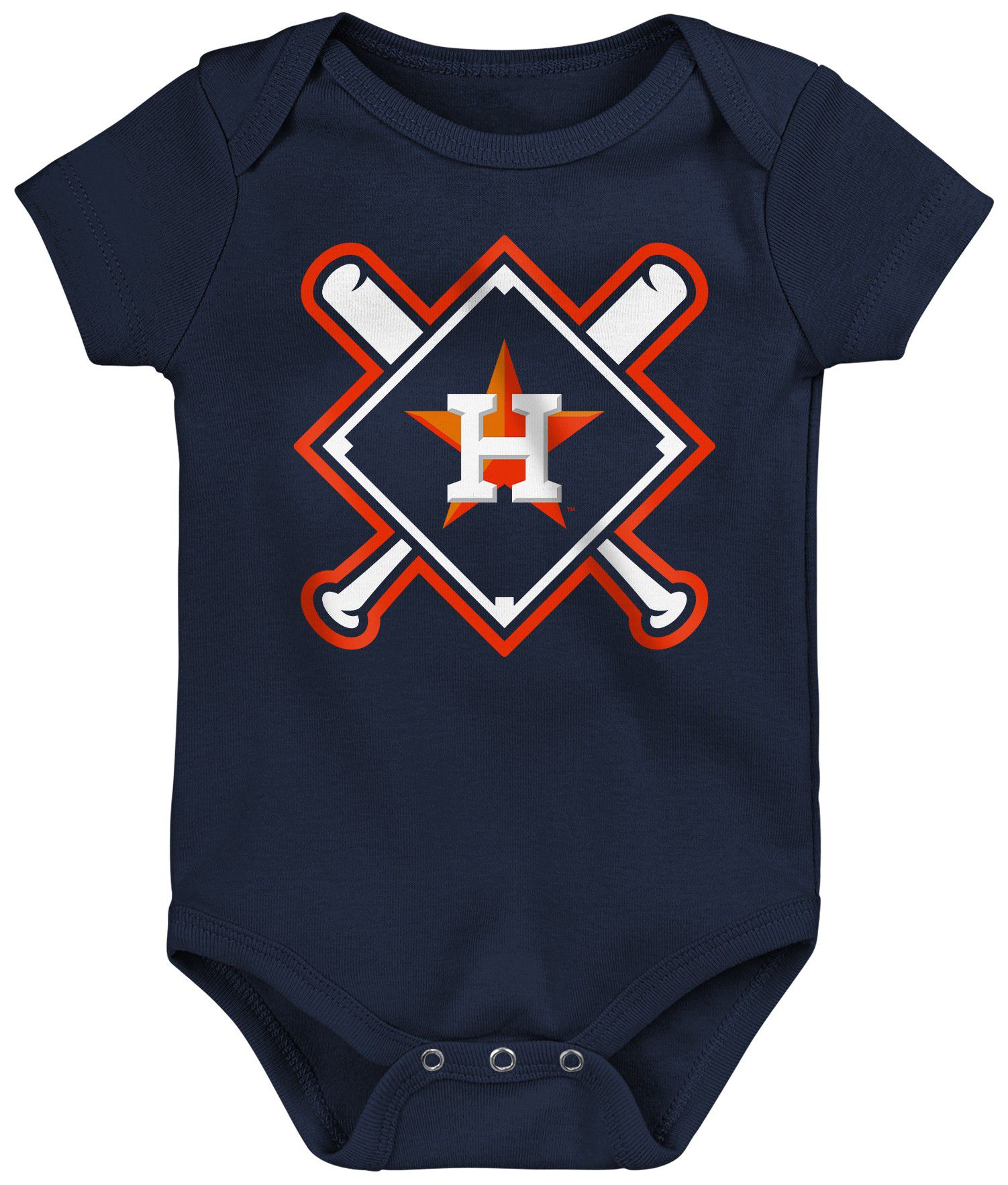 MLB Team Apparel Infant Houston Astros Home Plate 3-Piece Creeper product image