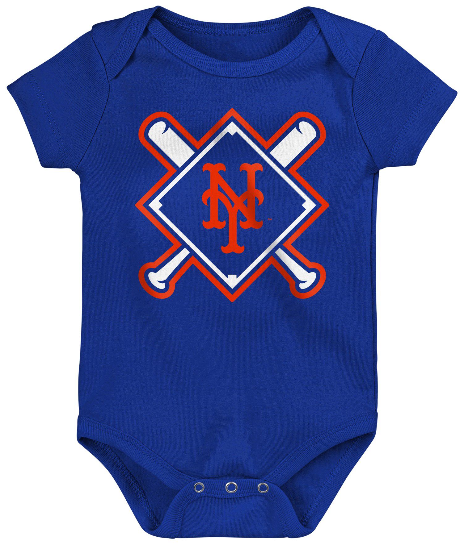 MLB Team Apparel Infant New York Mets Home Plate 3-Piece Creeper product image