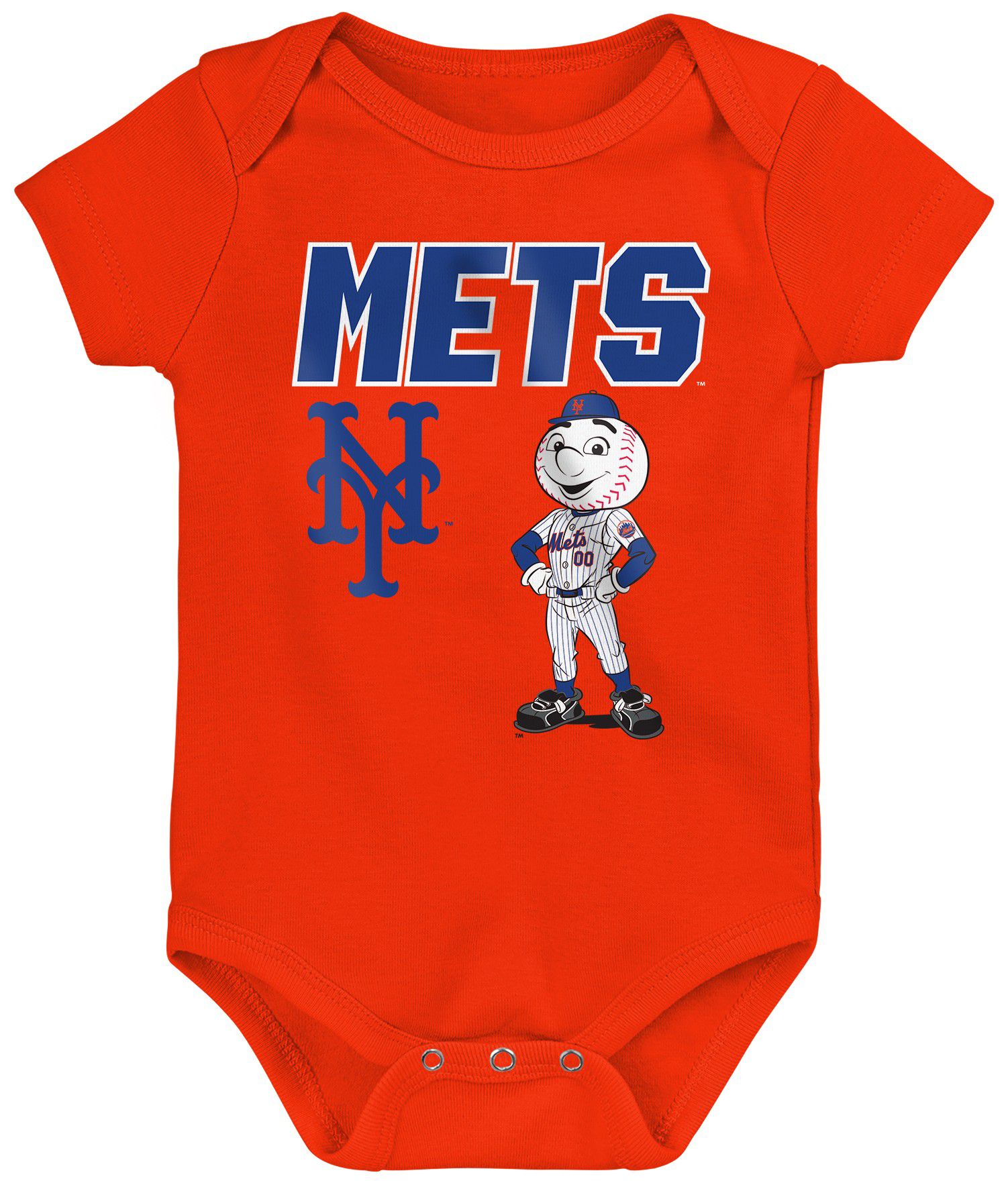 MLB Team Apparel Infant New York Mets Home Plate 3-Piece Creeper product image