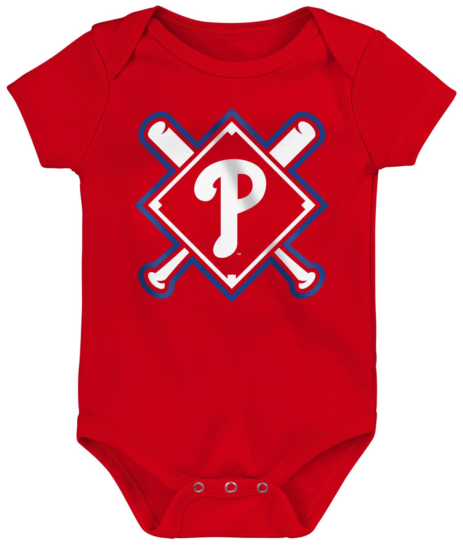MLB Team Apparel Infant Philadelphia Phillies Home Plate 3-Piece Creeper product image