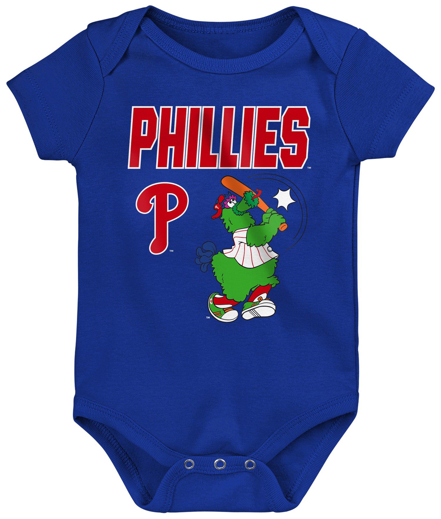 MLB Team Apparel Infant Philadelphia Phillies Home Plate 3-Piece Creeper product image