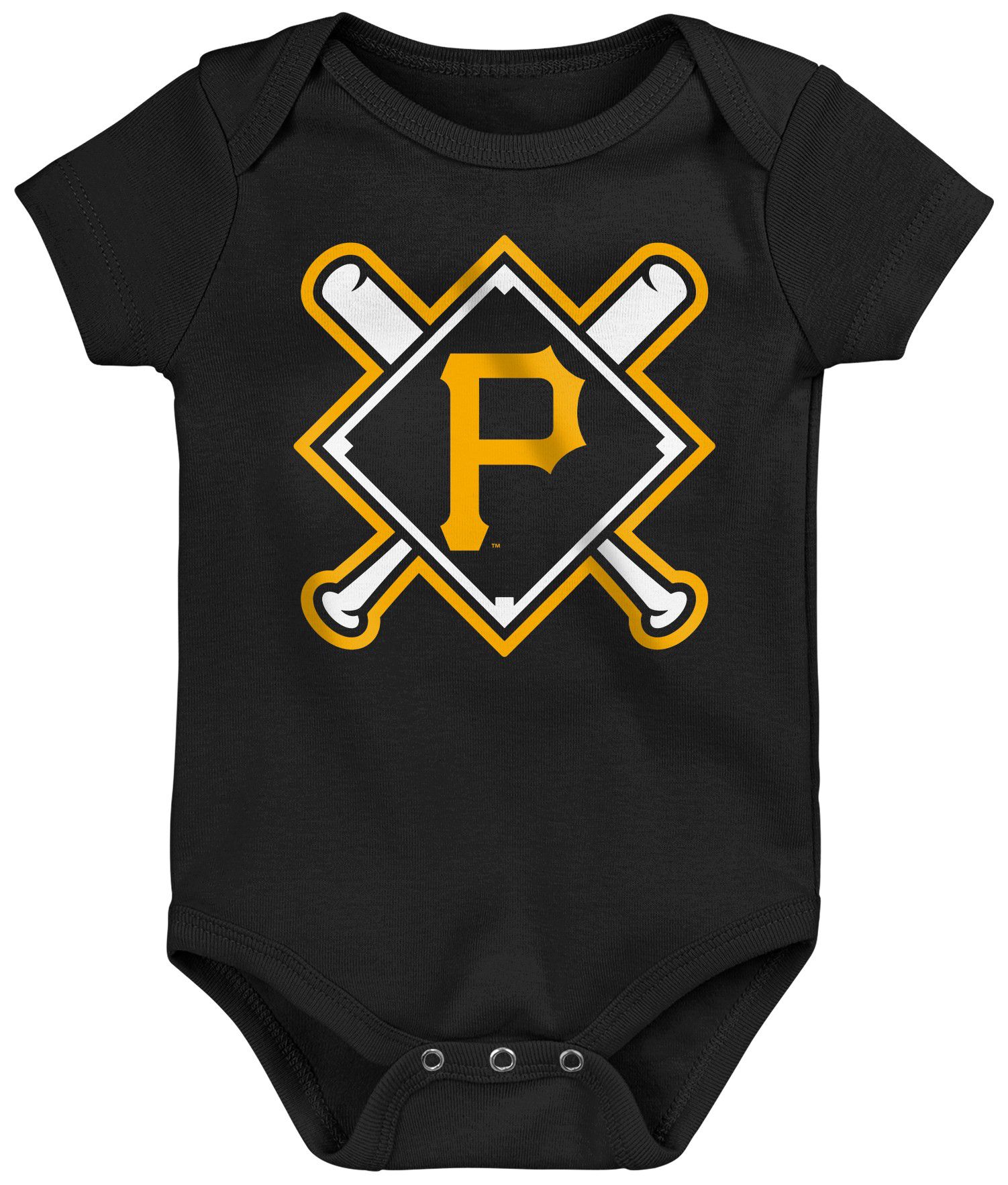 MLB Team Apparel Infant Pittsburgh Pirates Home Plate 3-Piece Creeper product image