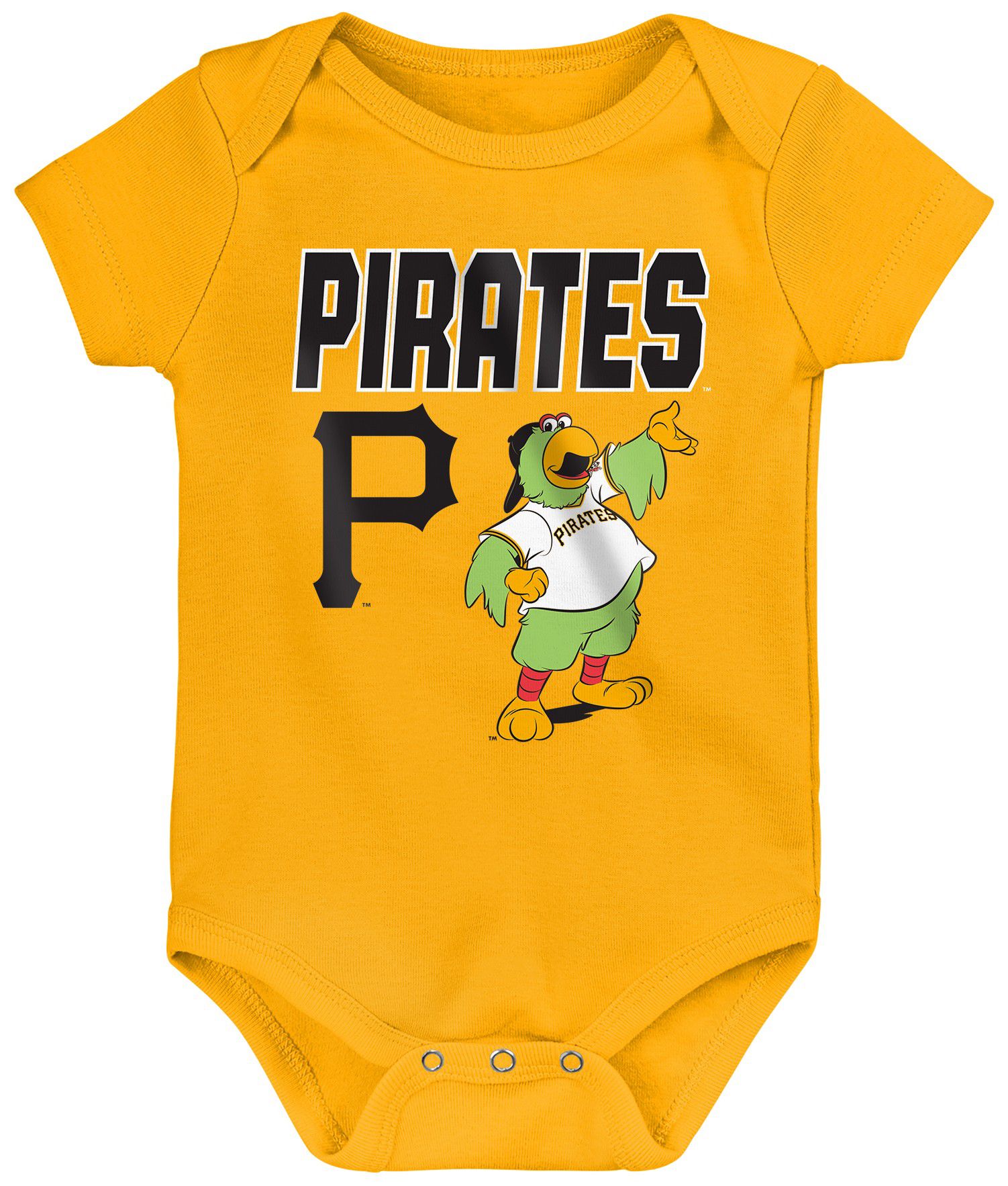 MLB Team Apparel Infant Pittsburgh Pirates Home Plate 3-Piece Creeper product image