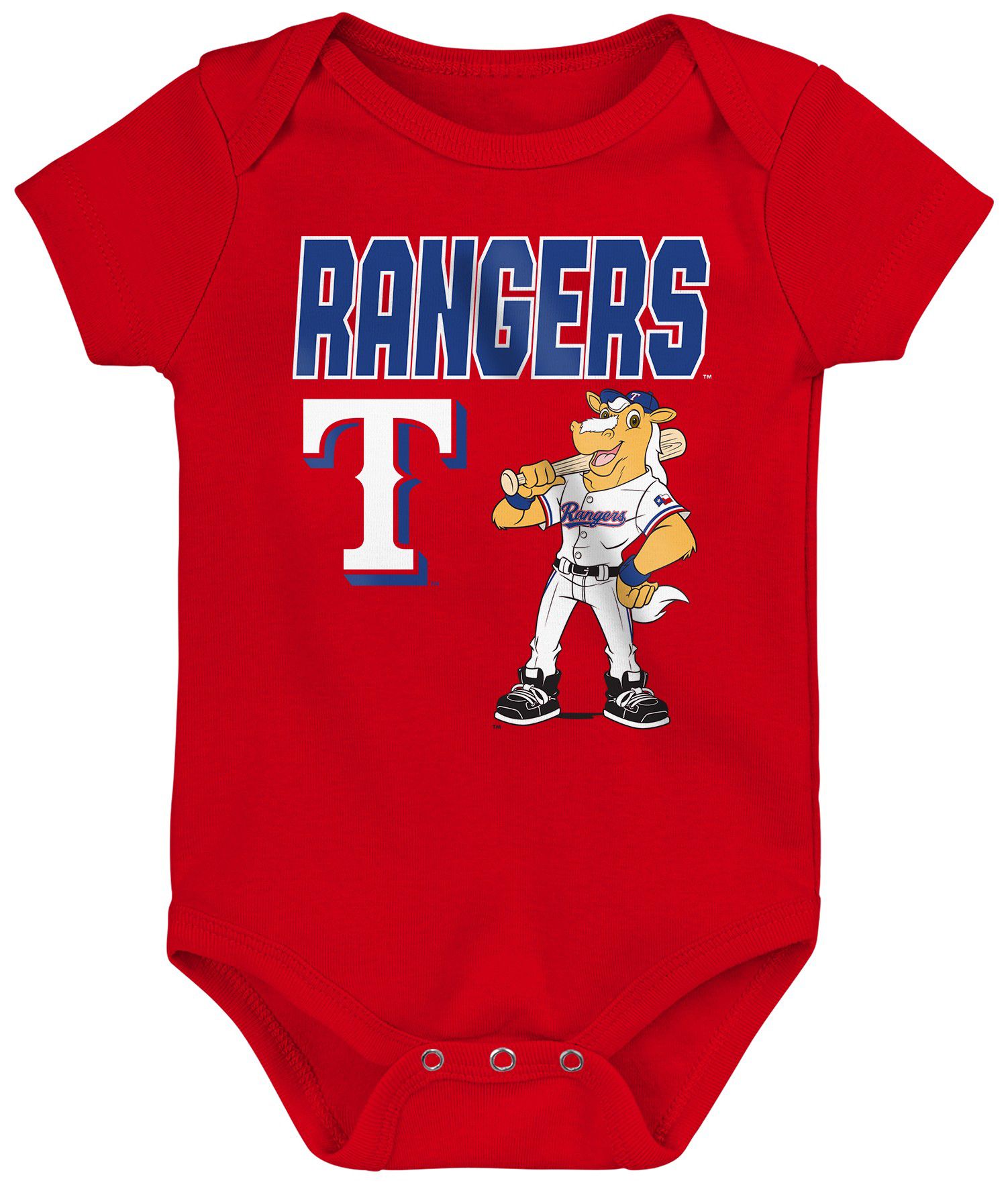 MLB Team Apparel Infant Texas Rangers Home Plate 3-Piece Creeper product image
