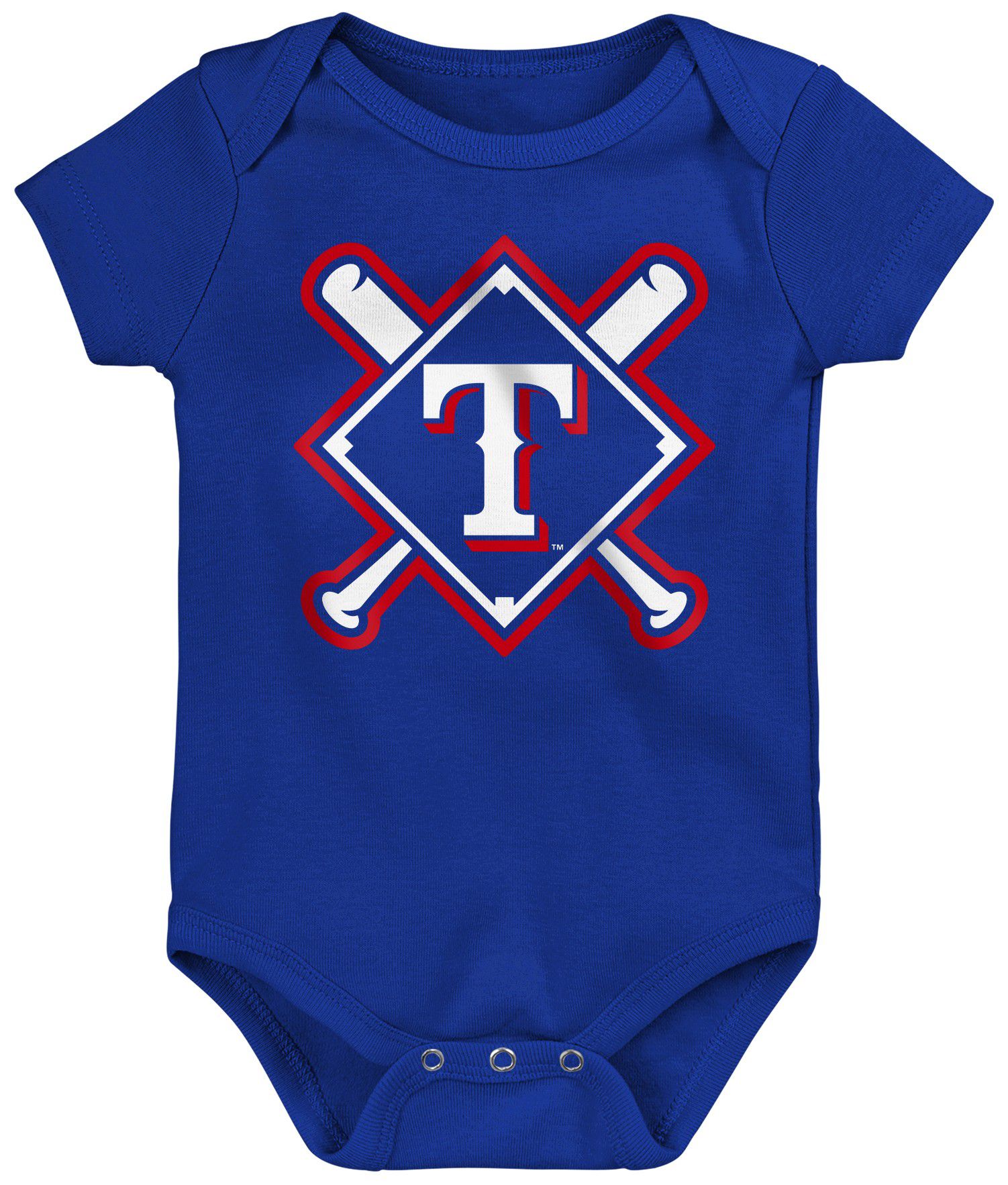 MLB Team Apparel Infant Texas Rangers Home Plate 3-Piece Creeper product image