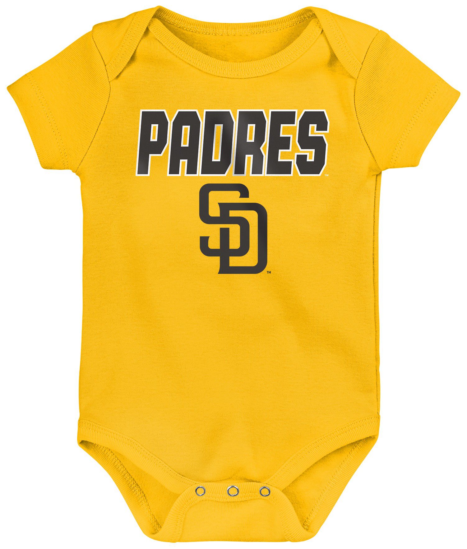 MLB Team Apparel Infant San Diego Padres Home Plate 3-Piece Creeper product image