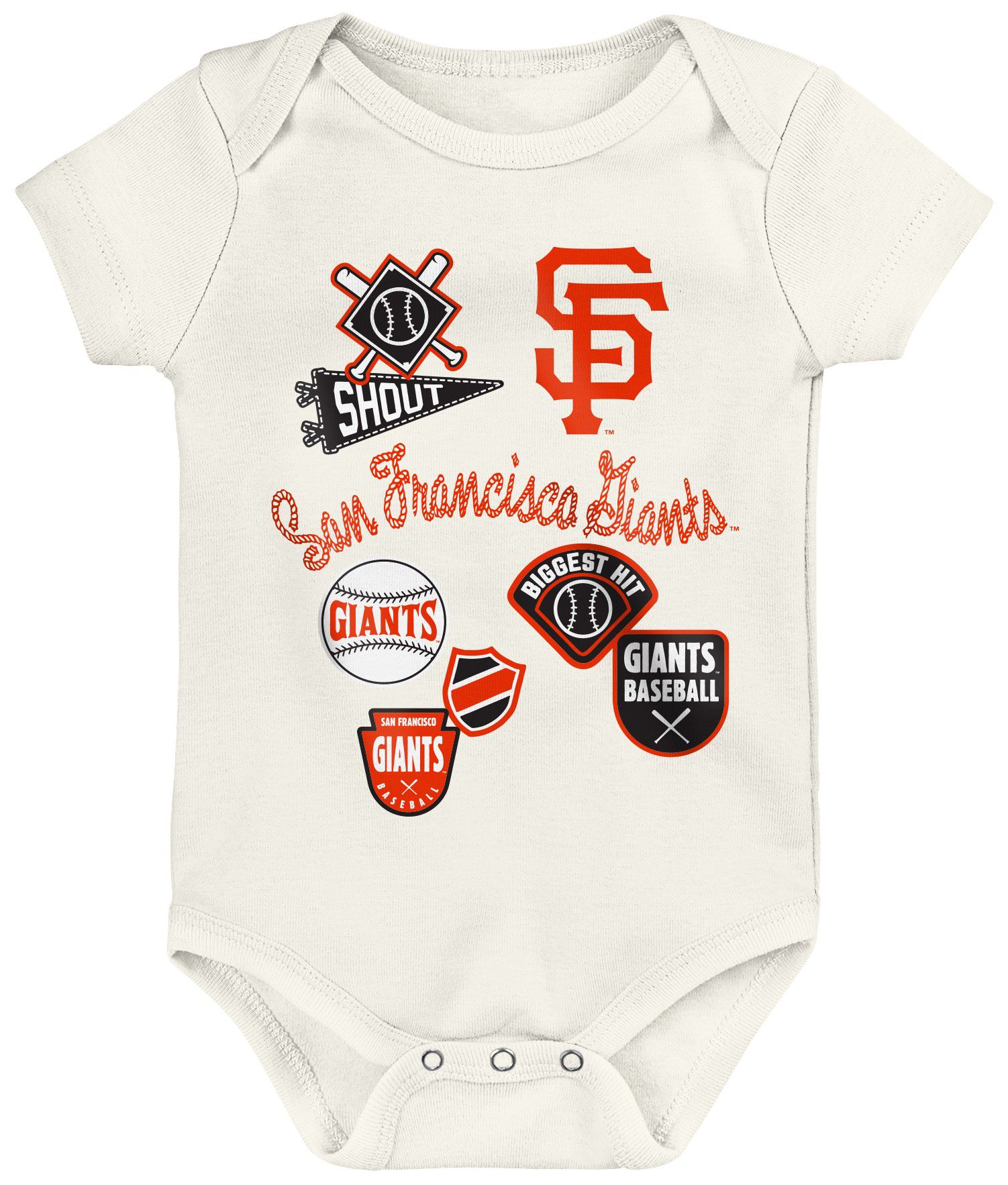 MLB Team Apparel Infant San Francisco Giants Home Plate 3-Piece Creeper product image