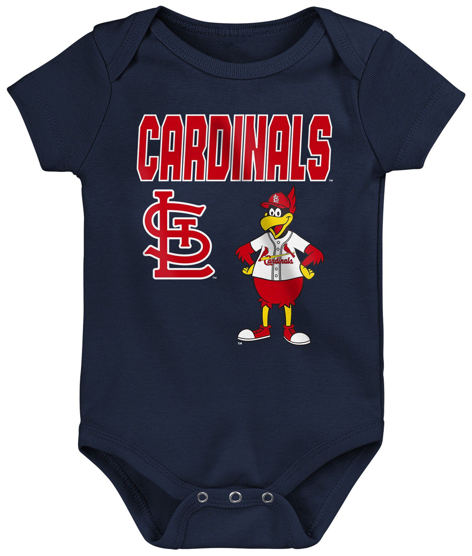 MLB Team Apparel Infant St. Louis Cardinals Home Plate 3-Piece Creeper product image