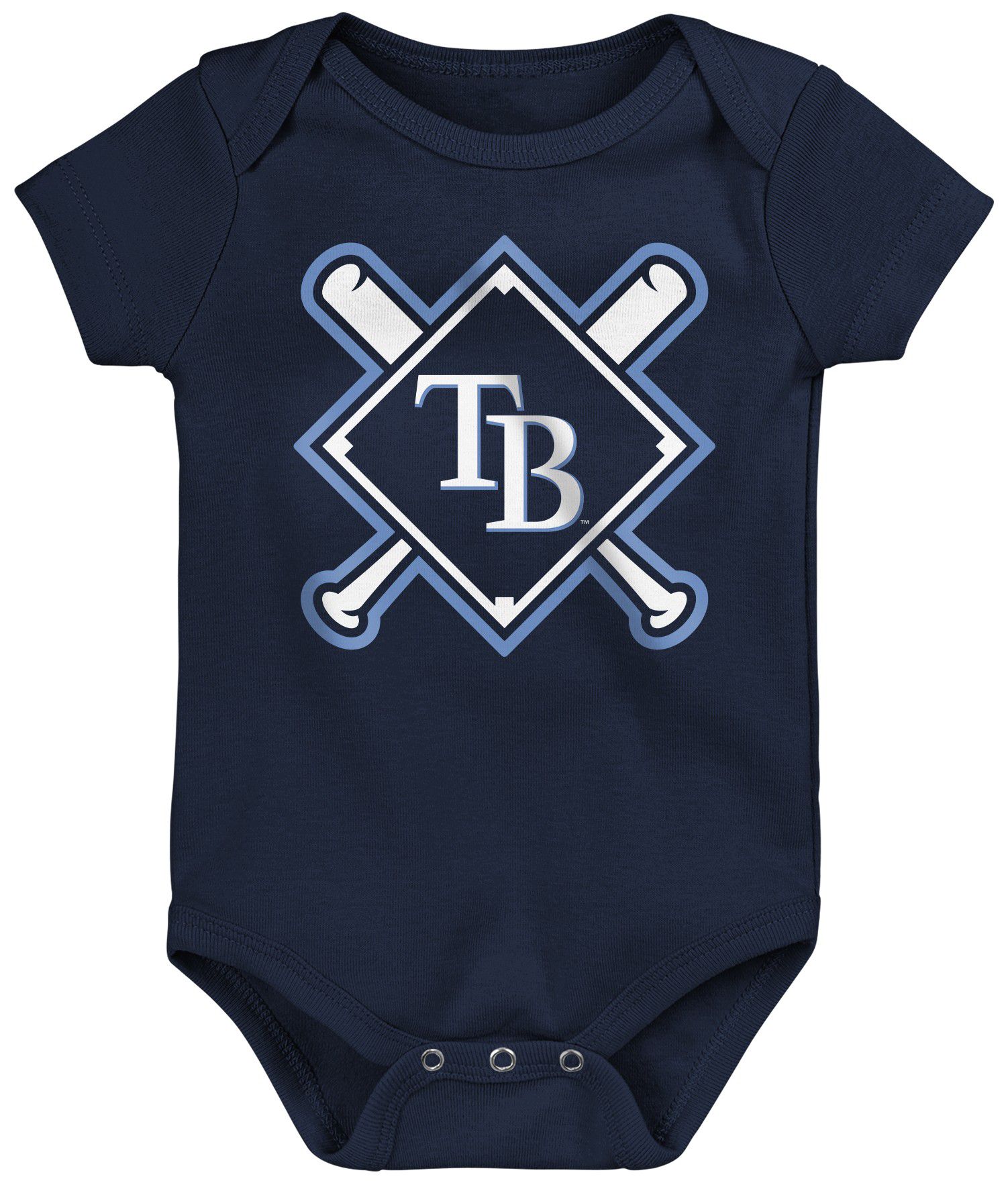MLB Team Apparel Infant Tampa Bay Rays Home Plate 3-Piece Creeper product image
