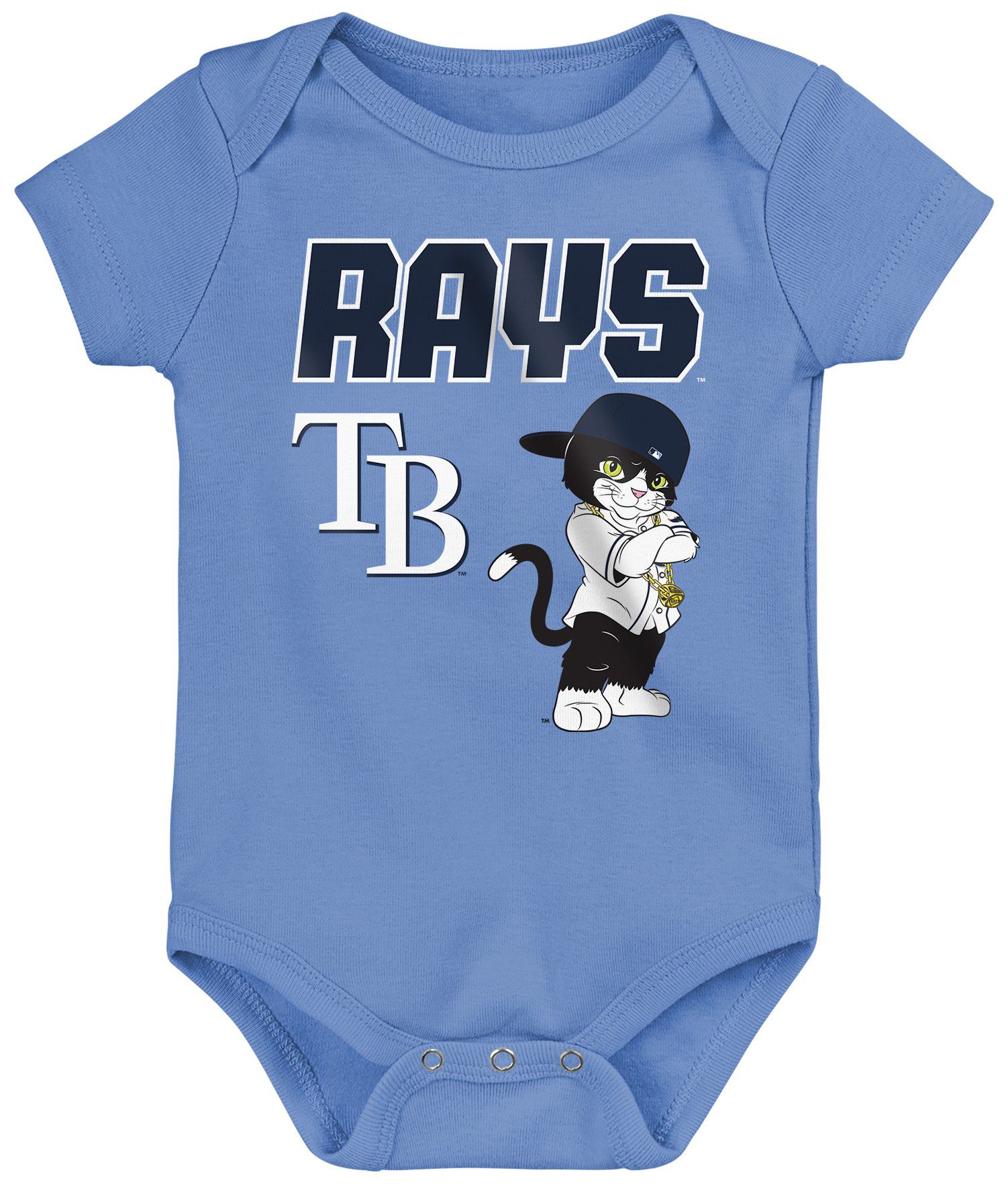 MLB Team Apparel Infant Tampa Bay Rays Home Plate 3-Piece Creeper product image