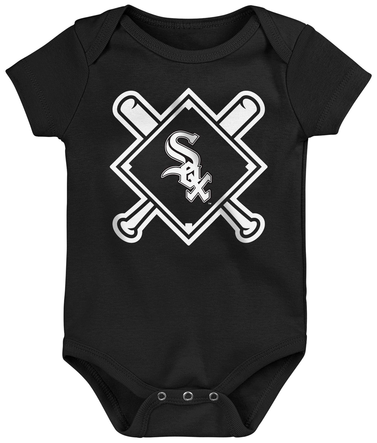 MLB Team Apparel Infant Chicago White Sox Home Plate 3-Piece Creeper product image
