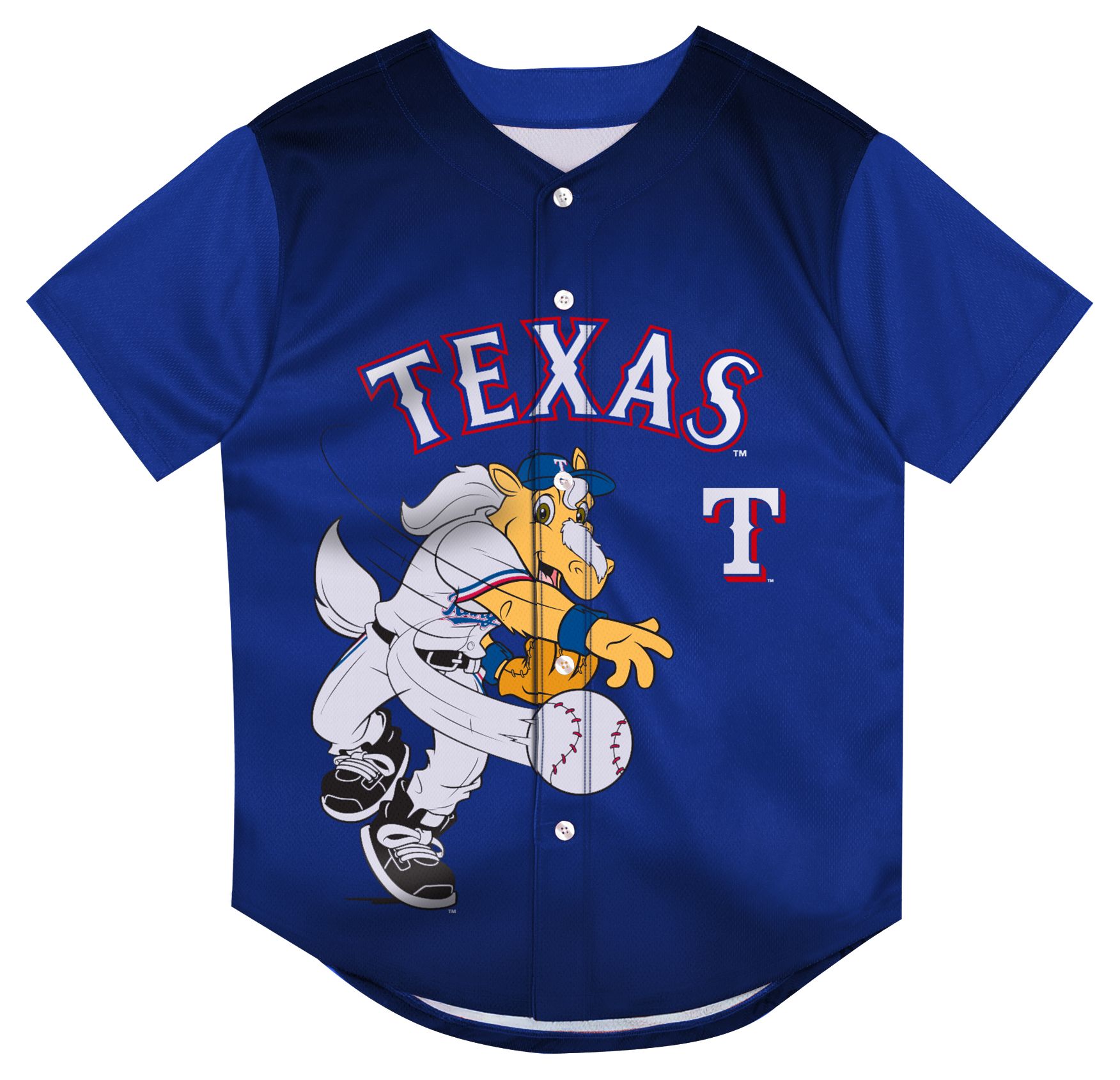 MLB Team Apparel Infant Texas Rangers Mascot Sublimated Jersey product image