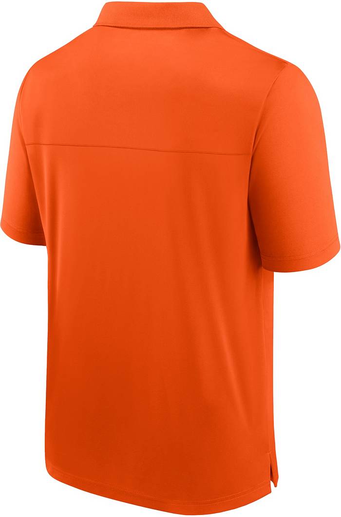 Nike Team Wordmark One Button Henley, Size: XL, Orange
