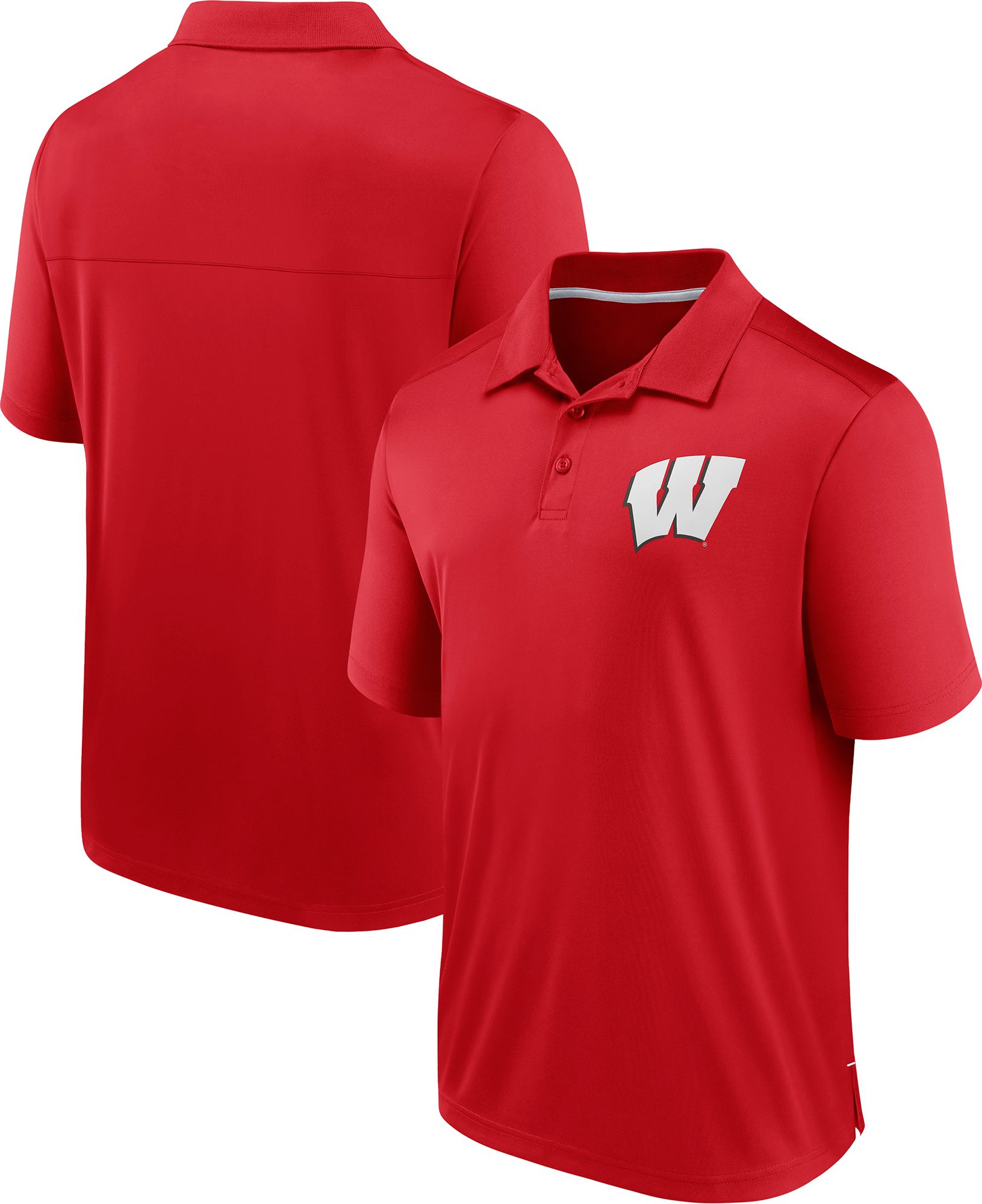 NCAA Men's Wisconsin Badgers Red Polo