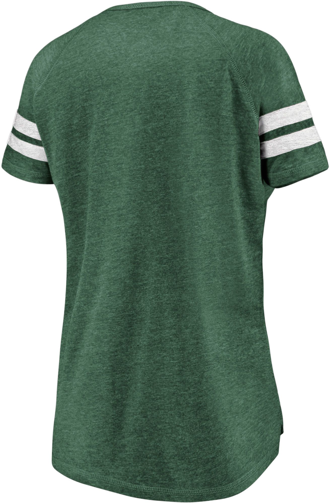 NHL Women's Minnesota Wild Crash The Net Green V-Neck T-Shirt product image