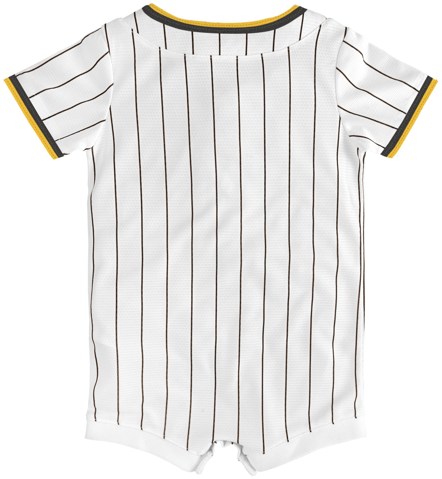 MLB Team Apparel Newborn San Diego Padres Home Replica Romper product image