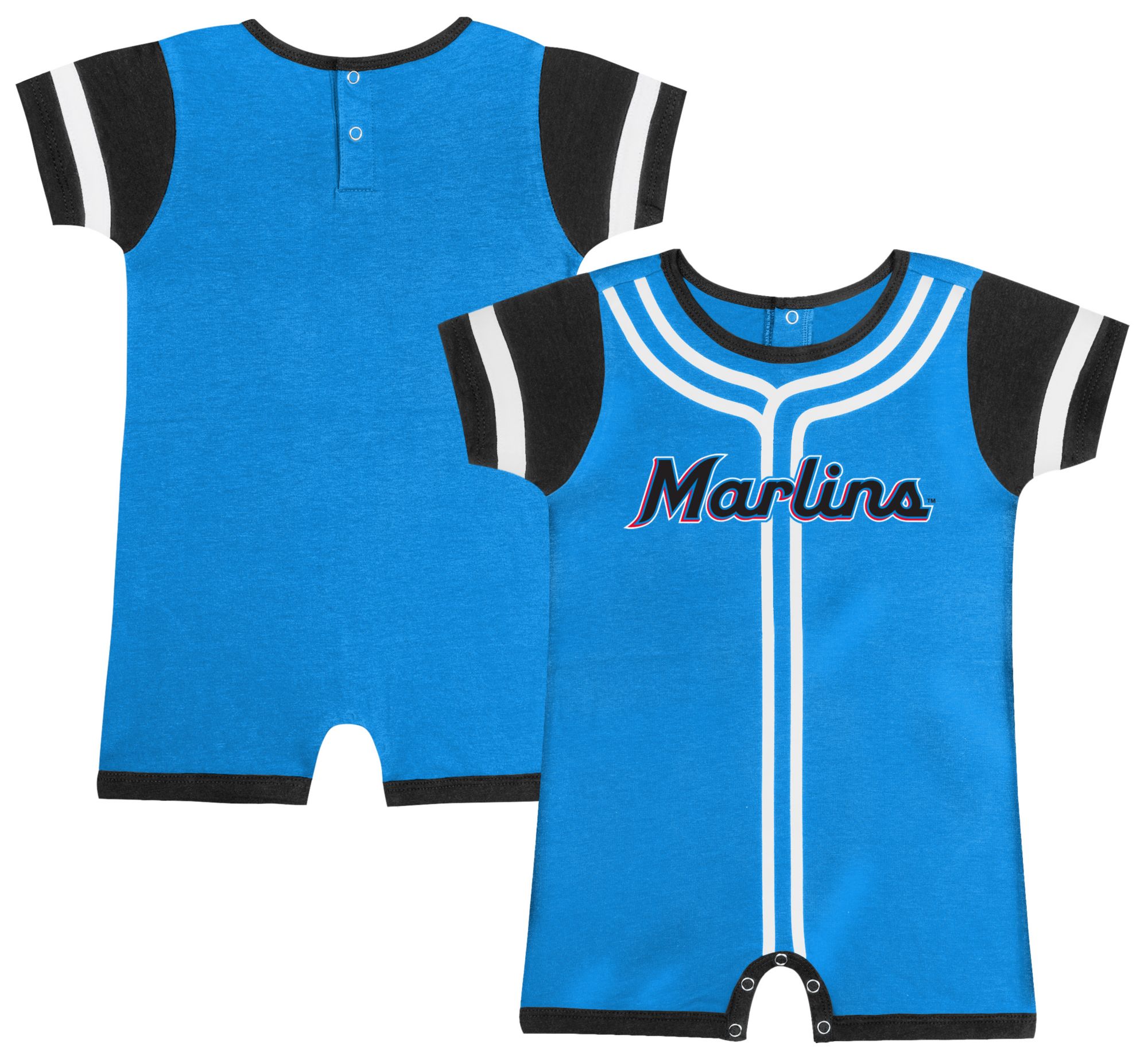 MLB Team Apparel Newborn Miami Marlins TEAM COLOR Pitch Coveralls product image