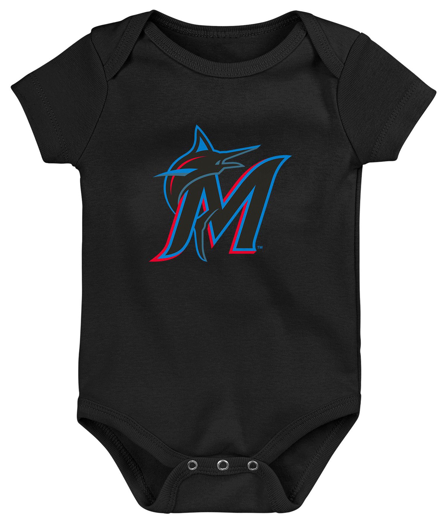 MLB Team Apparel Newborn Miami Marlins TEAM COLOR 3-Piece Creeper product image
