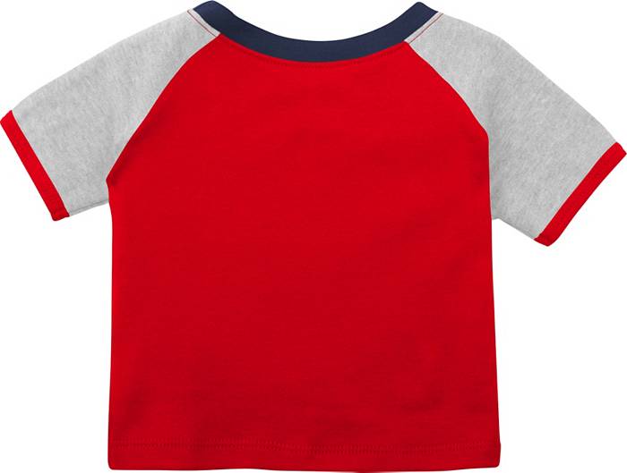 Cincinnati Reds Youth V-Neck T-Shirt - White/Red