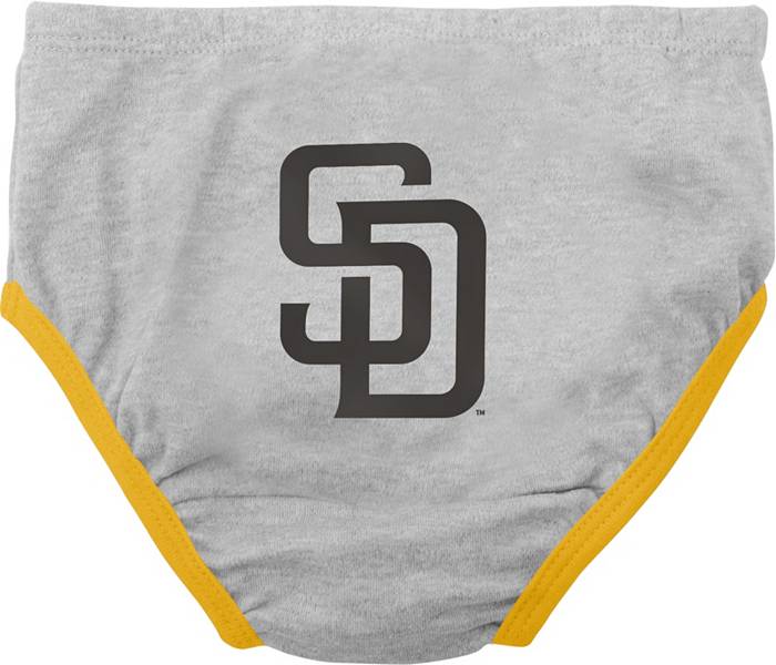 MLB Team Apparel Infant San Diego Padres Yellow Slugger Creeper