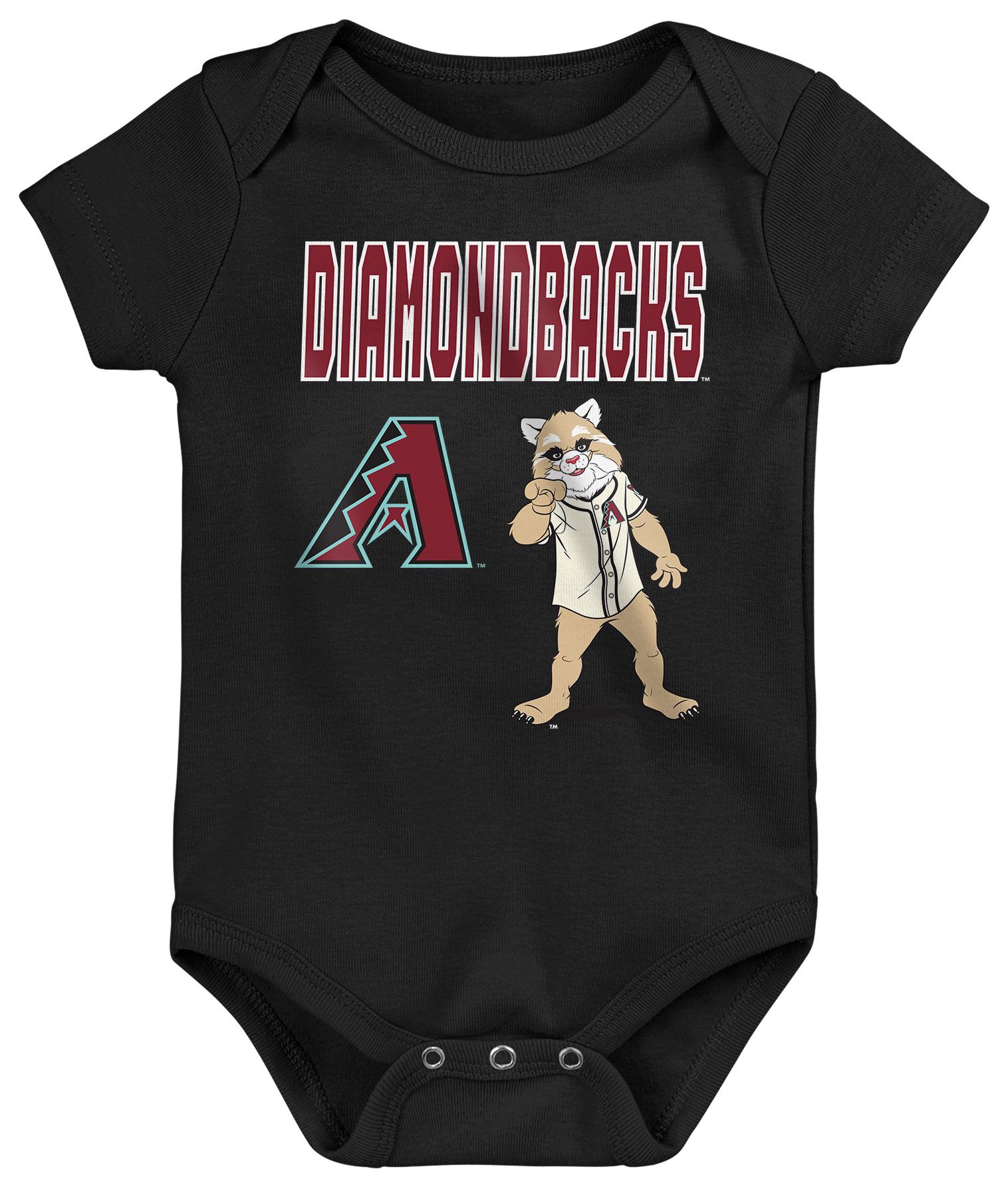 MLB Team Apparel Newborn Arizona Diamondbacks Home Plate 3-Piece Creeper product image