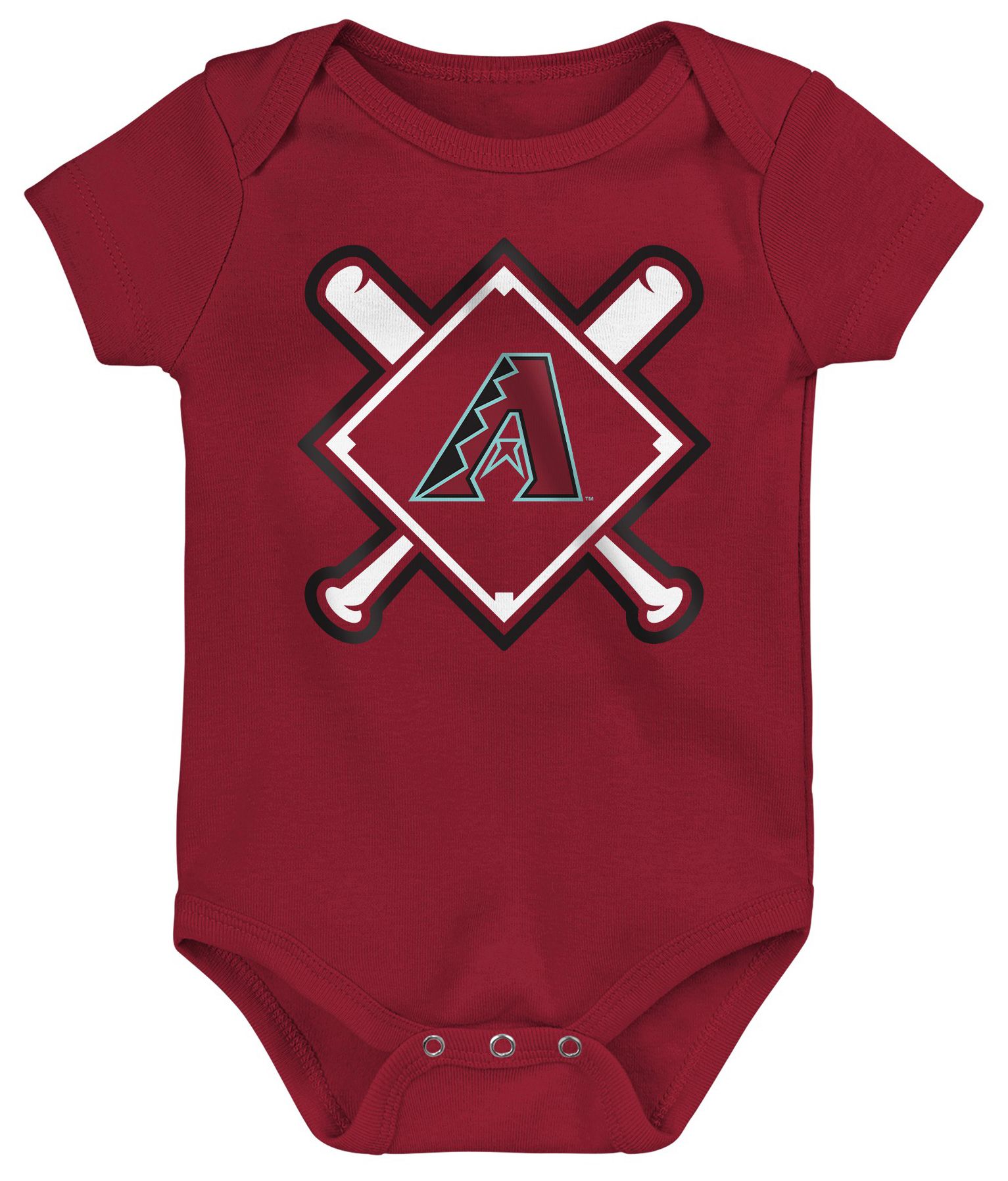 MLB Team Apparel Newborn Arizona Diamondbacks Home Plate 3-Piece Creeper product image