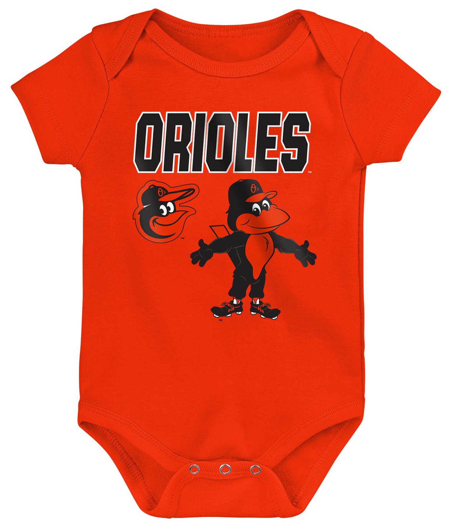 MLB Team Apparel Newborn Baltimore Orioles Home Plate 3-Piece Creeper product image