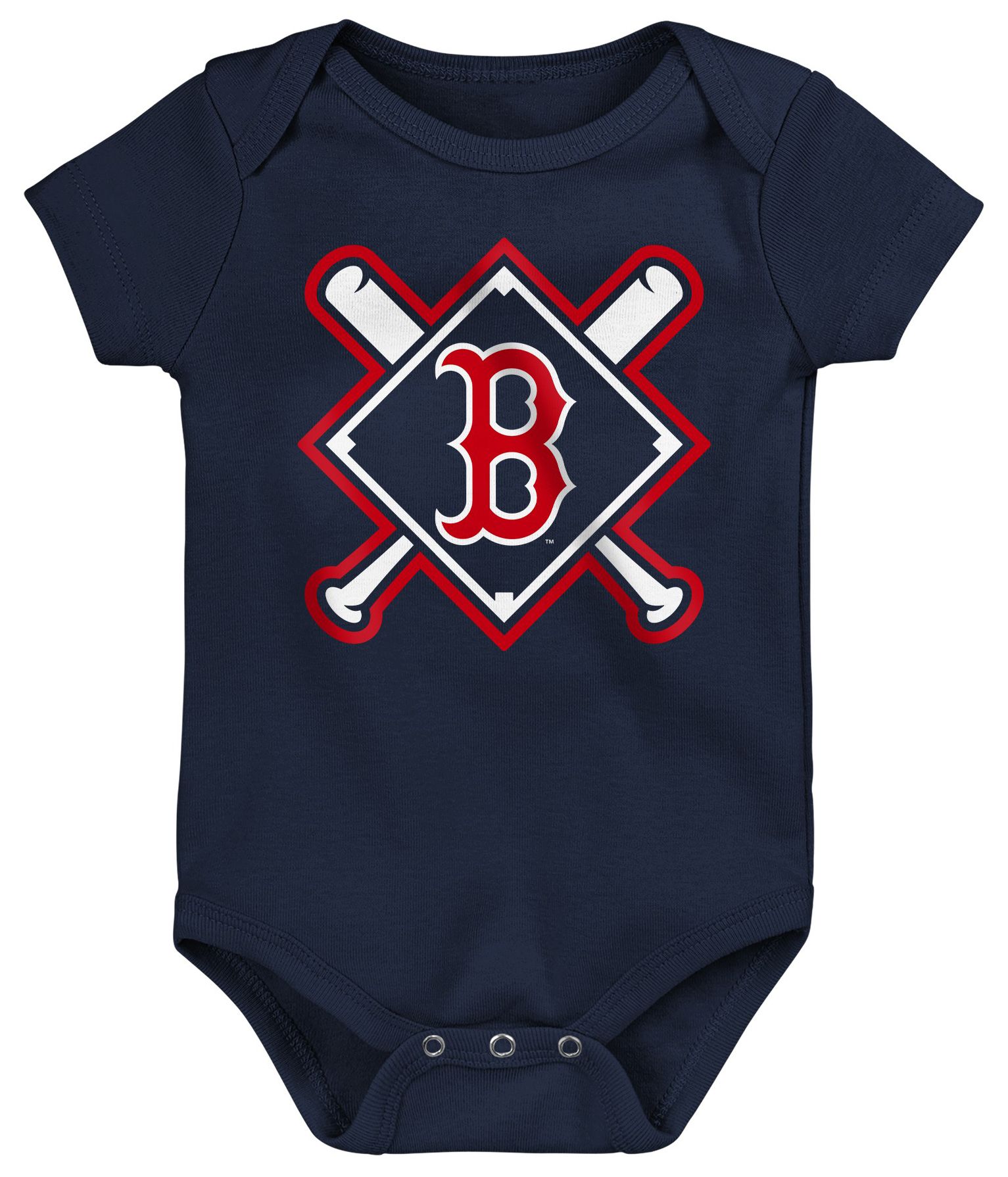 MLB Team Apparel Newborn Boston Red Sox Home Plate 3-Piece Creeper product image