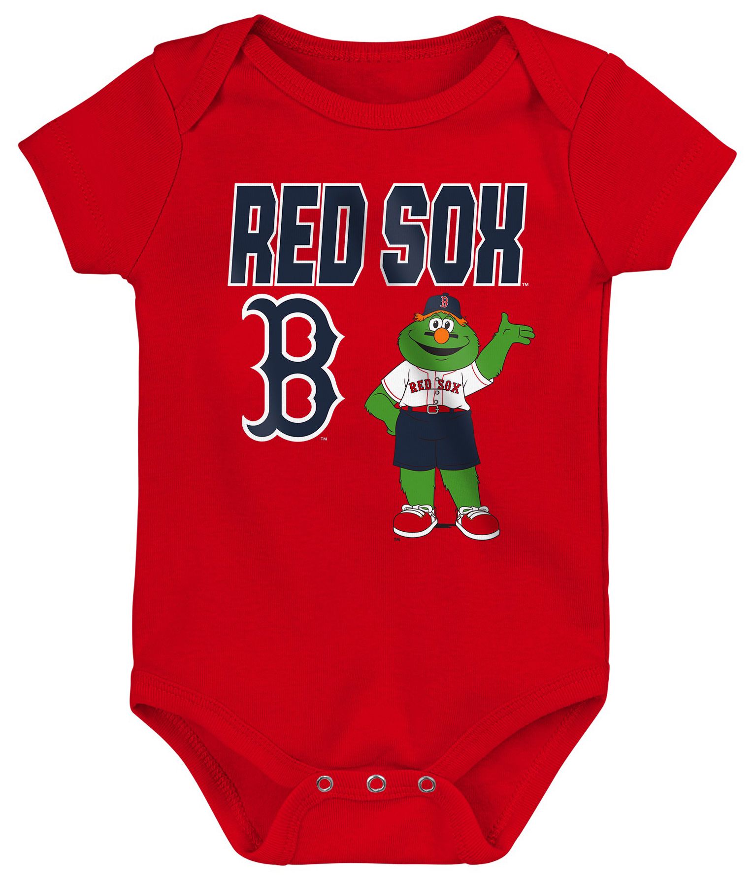 MLB Team Apparel Newborn Boston Red Sox Home Plate 3-Piece Creeper product image
