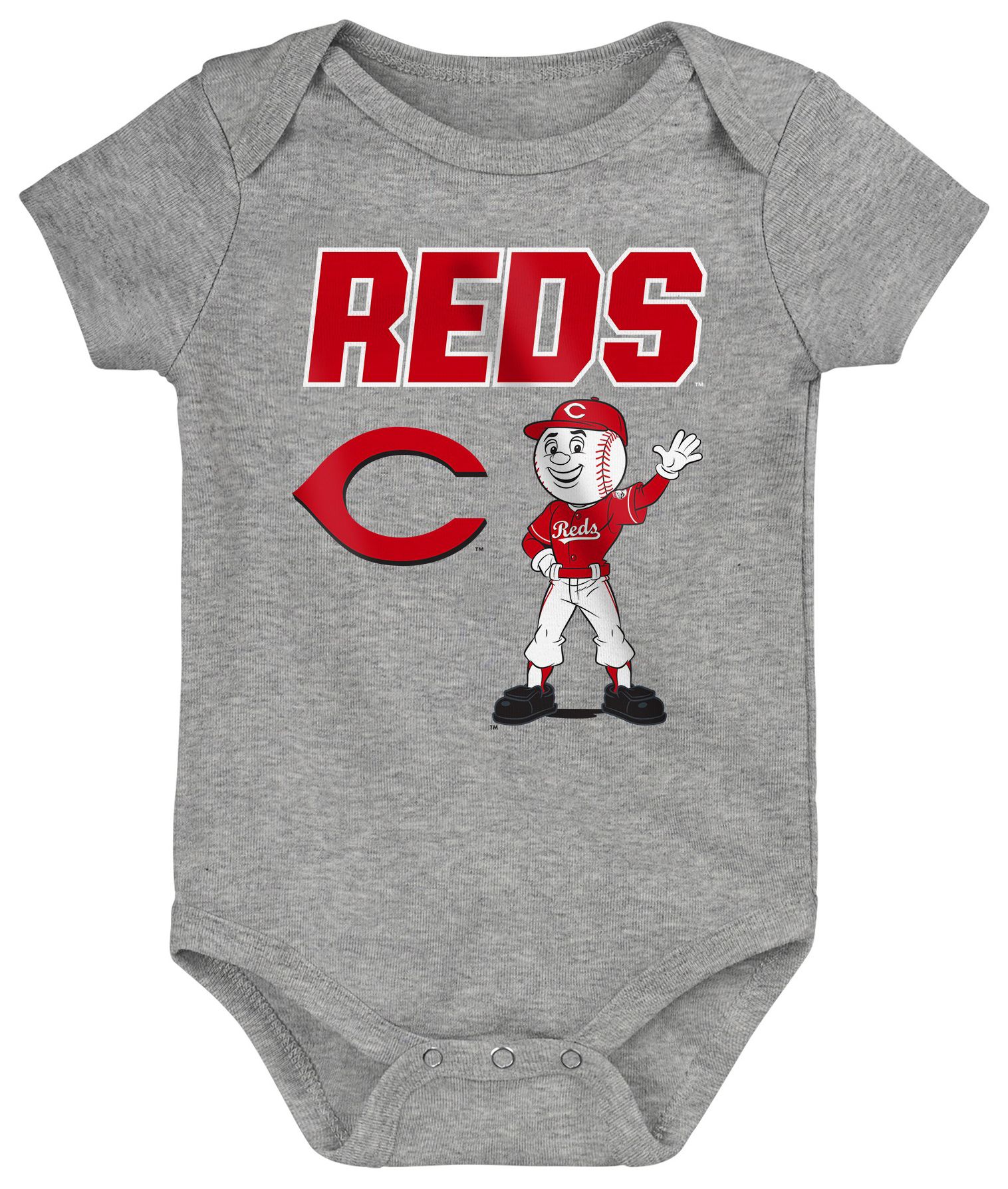 MLB Team Apparel Newborn Cincinnati Reds Home Plate 3-Piece Creeper product image