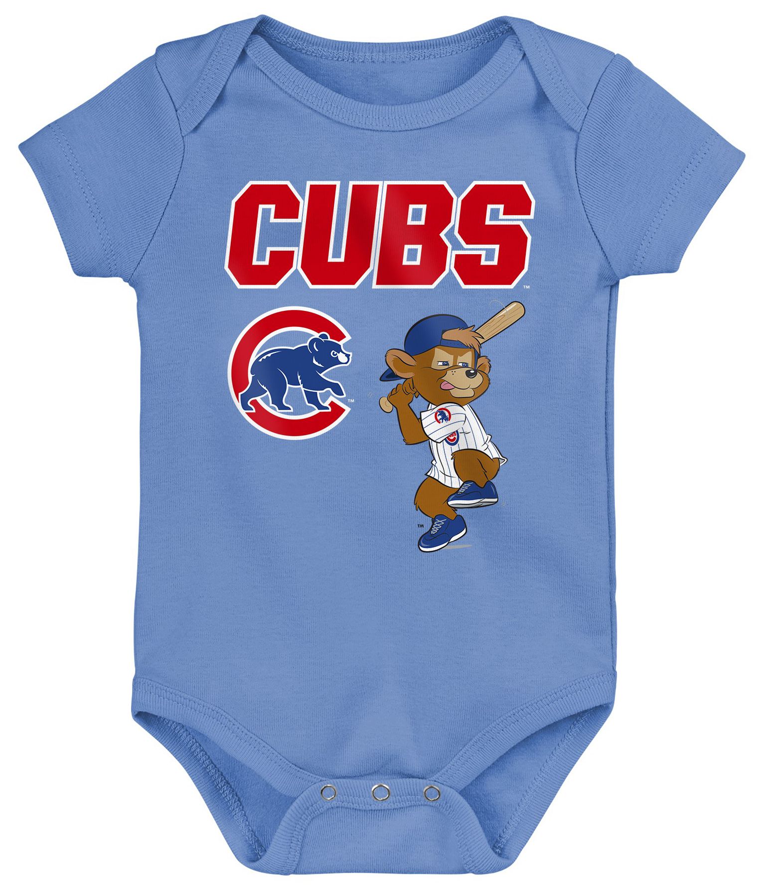 MLB Team Apparel Newborn Chicago Cubs Home Plate 3-Piece Creeper product image