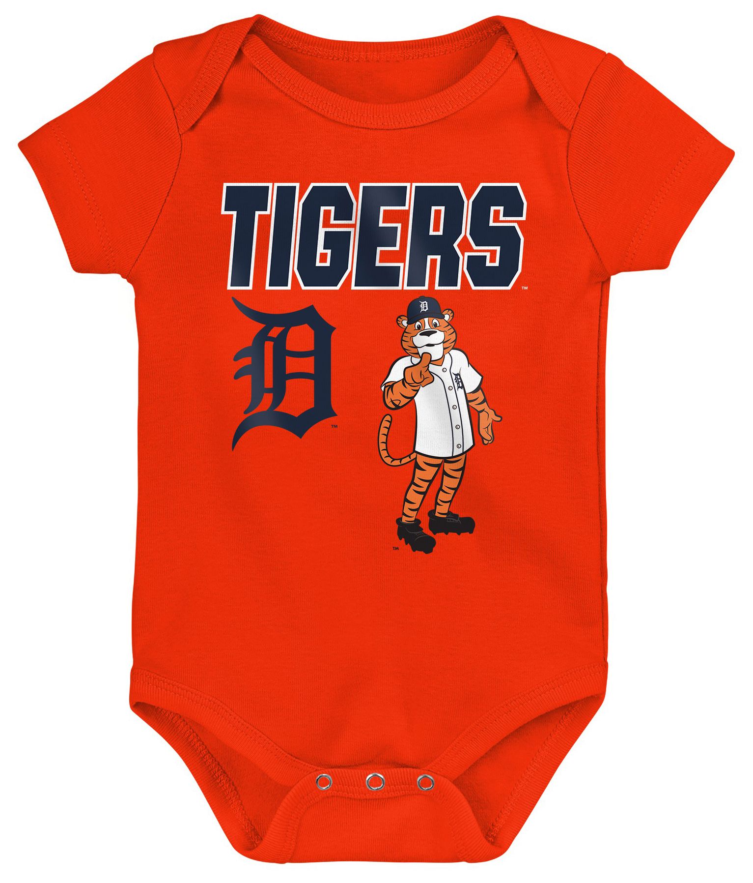 MLB Team Apparel Newborn Detroit Tigers Home Plate 3-Piece Creeper product image