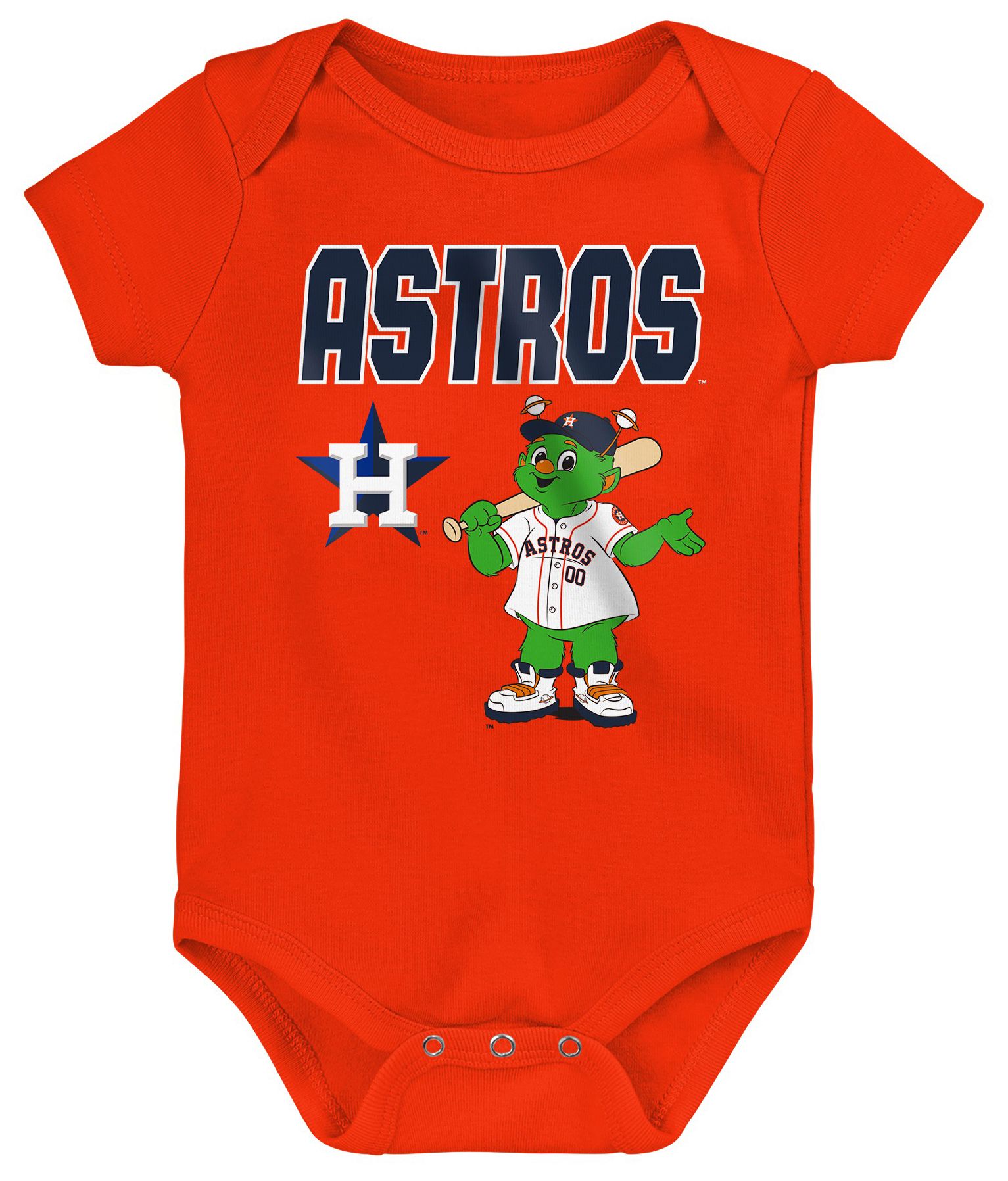 MLB Team Apparel Newborn Houston Astros Home Plate 3-Piece Creeper product image