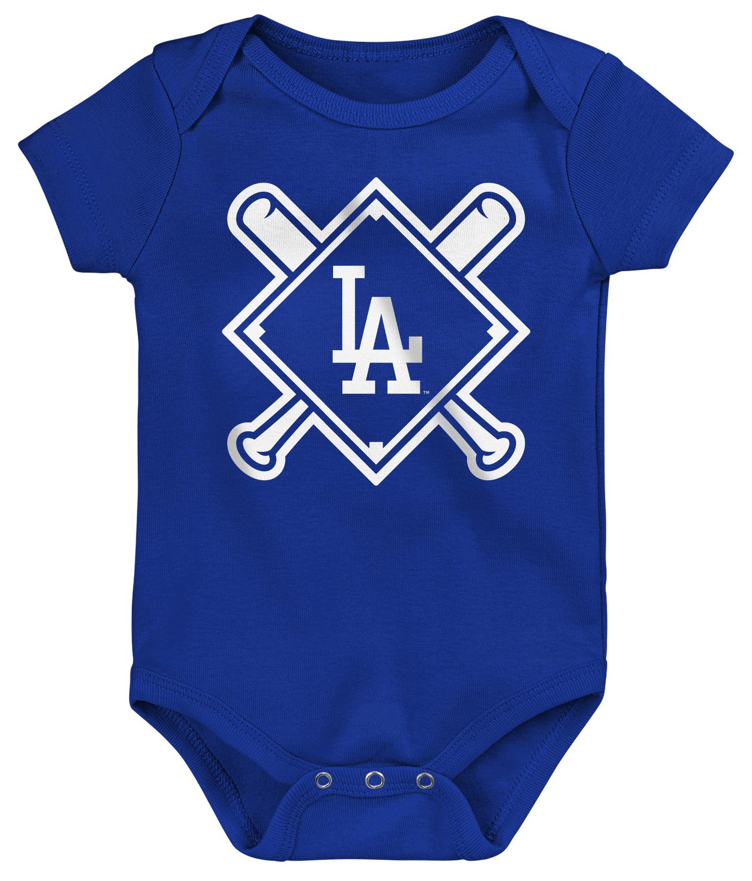 MLB Team Apparel Newborn Los Angeles Dodgers Home Plate 3-Piece Creeper product image
