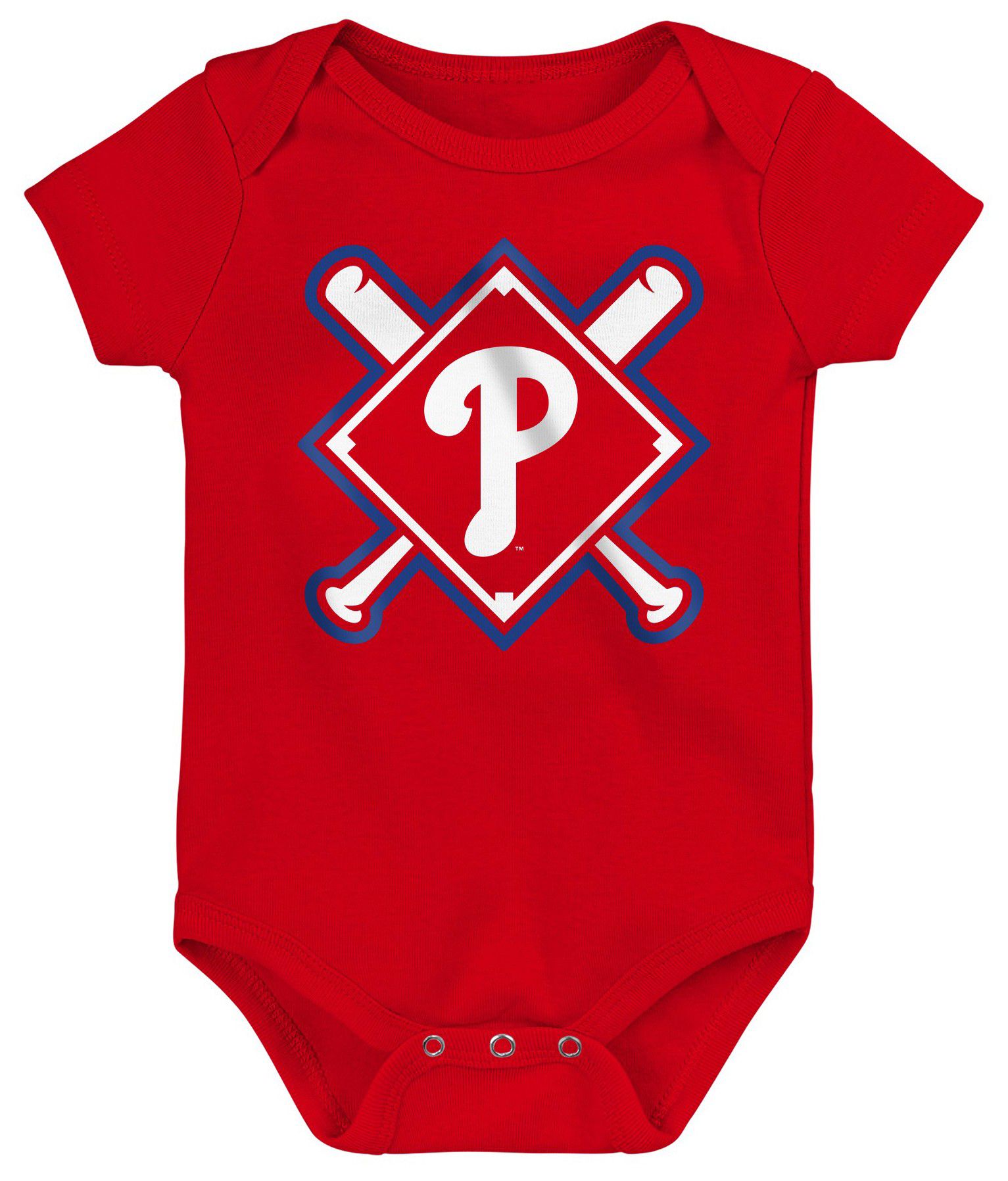 MLB Team Apparel Newborn Philadelphia Phillies Home Plate 3-Piece Creeper product image