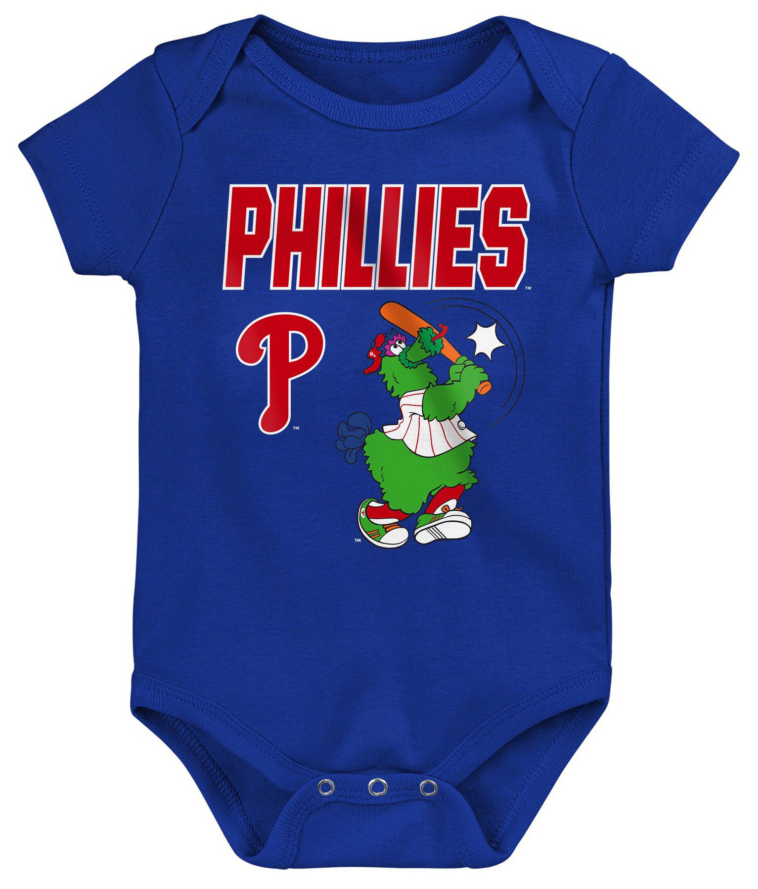 MLB Team Apparel Newborn Philadelphia Phillies Home Plate 3-Piece Creeper product image