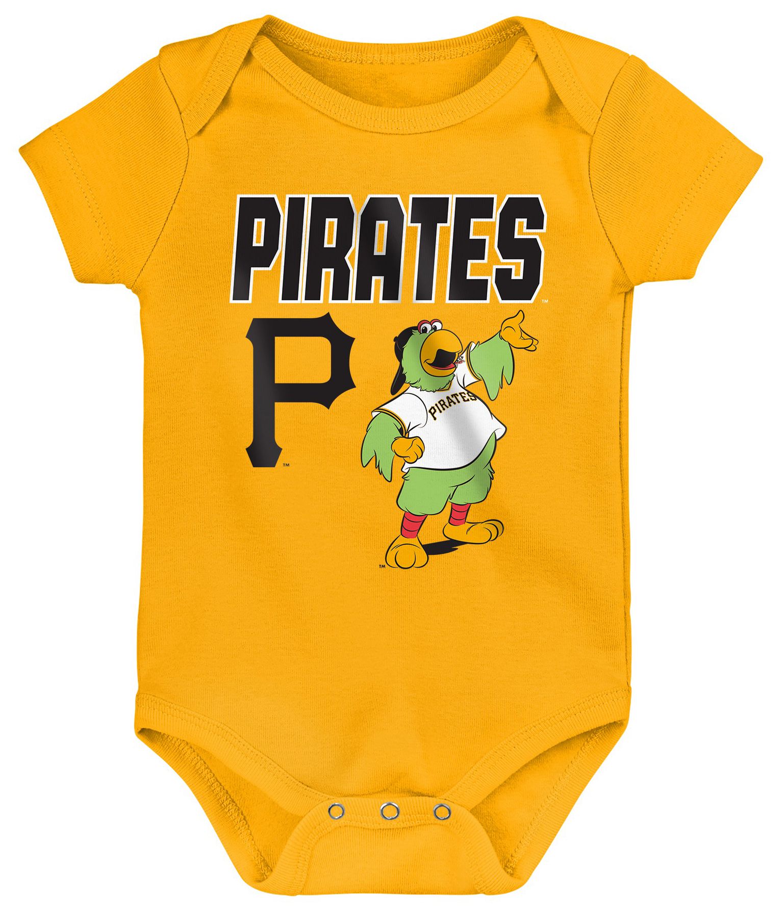 MLB Team Apparel Newborn Pittsburgh Pirates Home Plate 3-Piece Creeper product image