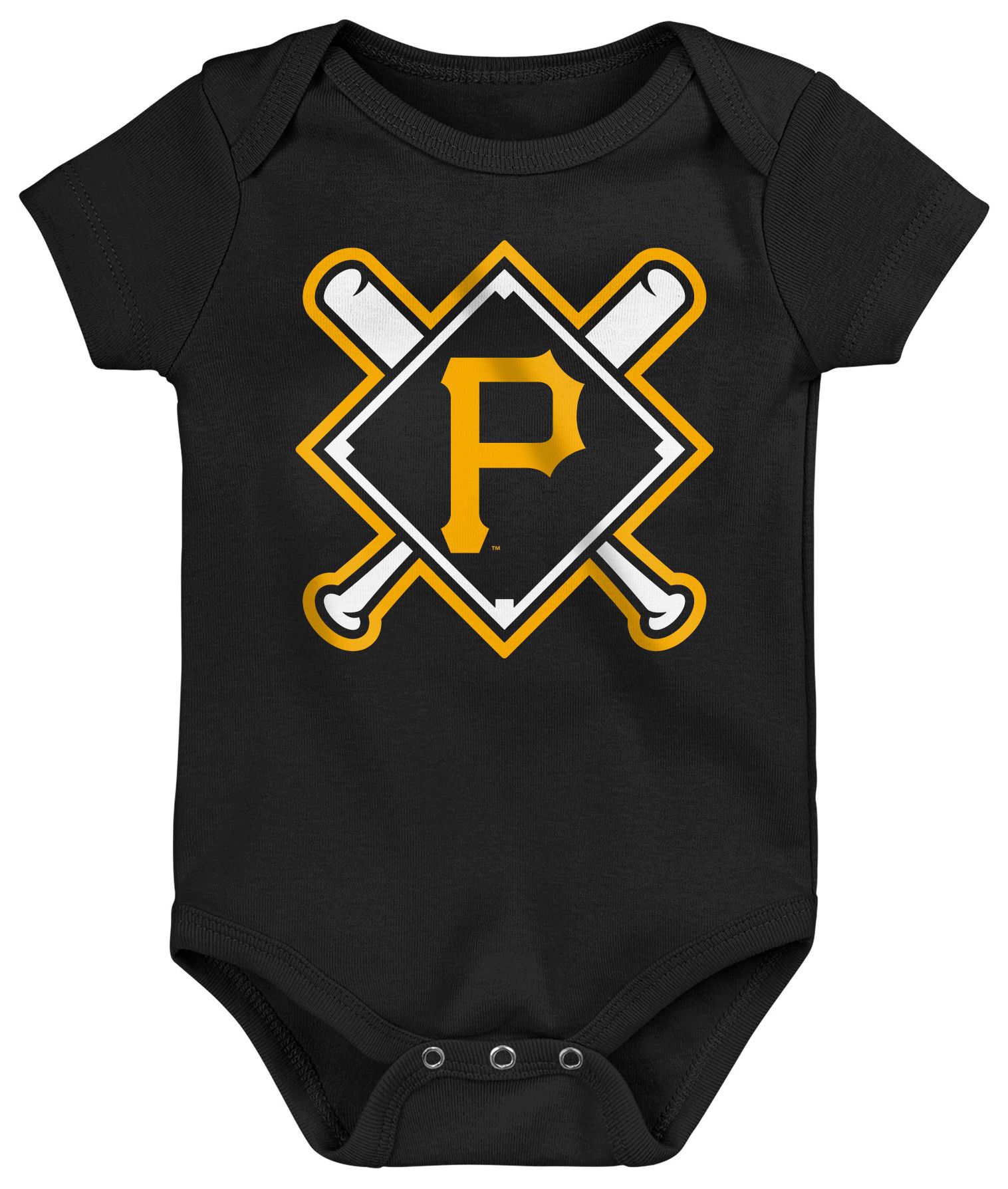 MLB Team Apparel Newborn Pittsburgh Pirates Home Plate 3-Piece Creeper product image