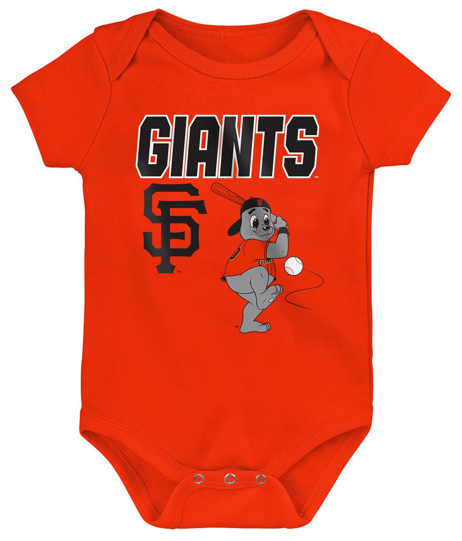 MLB Team Apparel Newborn San Francisco Giants Home Plate 3-Piece Creeper product image