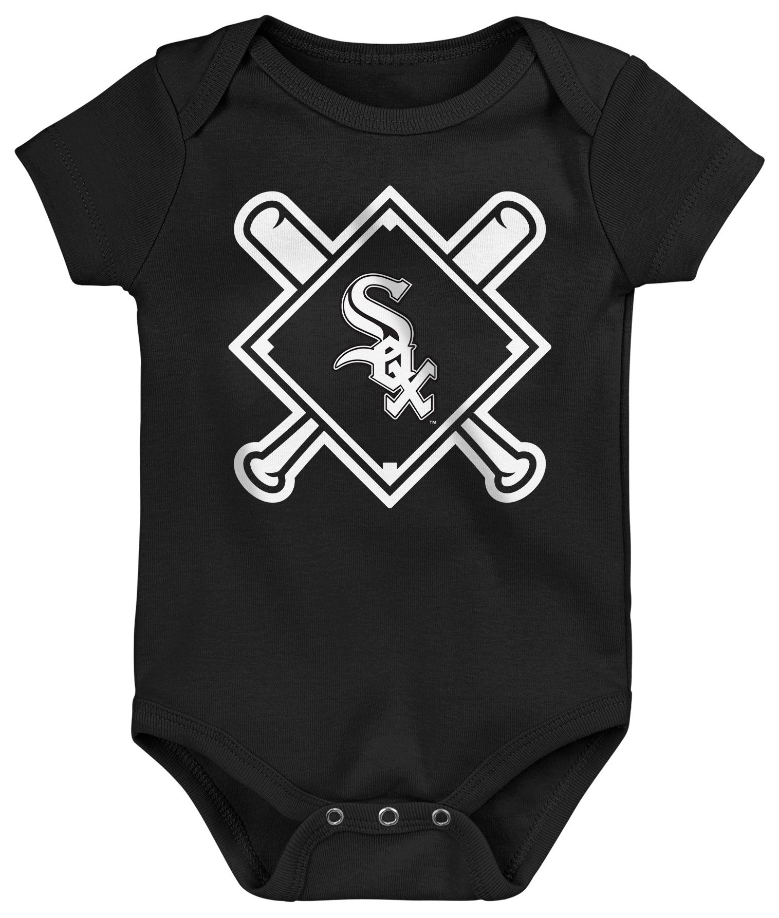 MLB Team Apparel Newborn Chicago White Sox Home Plate 3-Piece Creeper product image