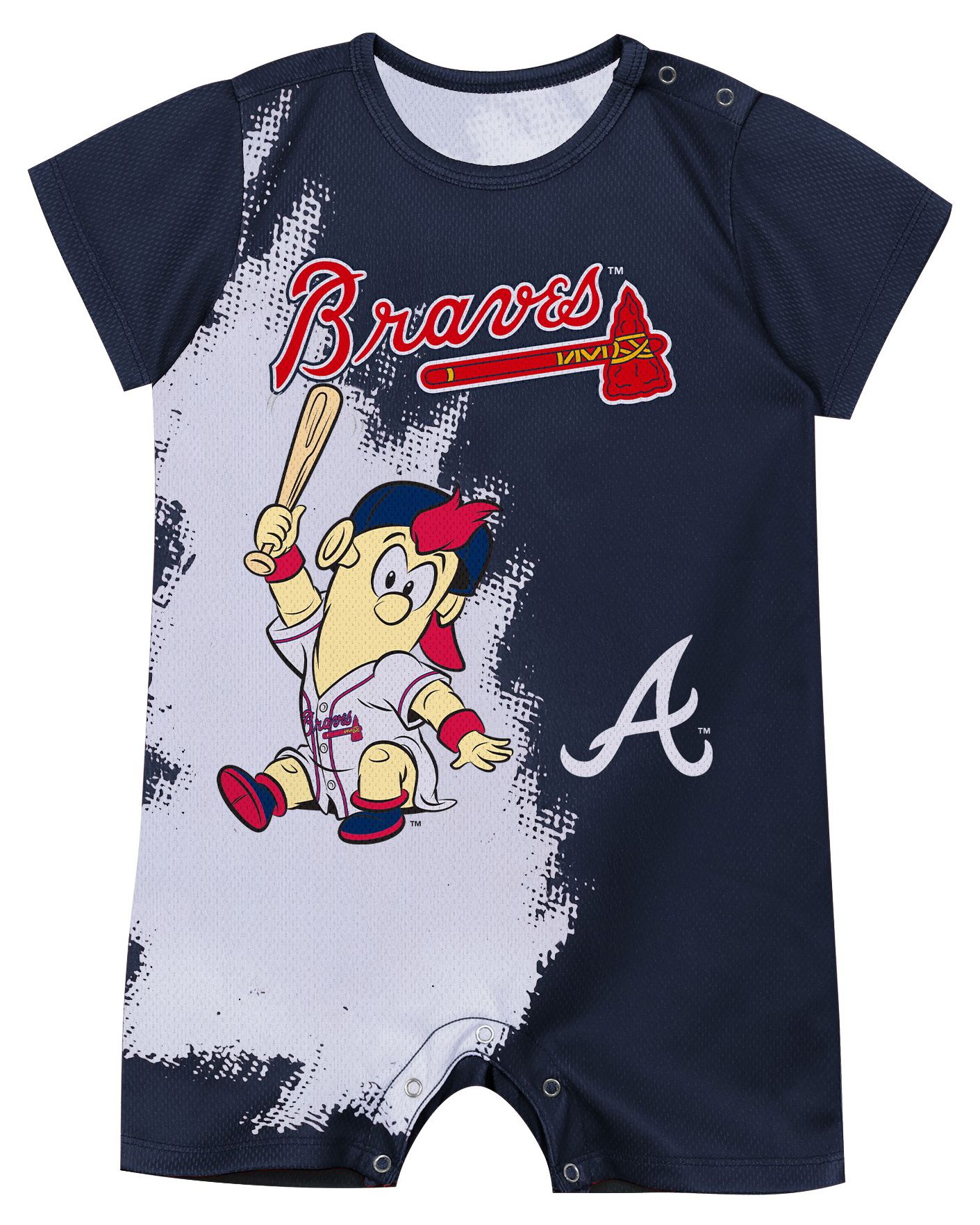 MLB Team Apparel Newborn Infant Atlanta Braves Mascot Onesie product image