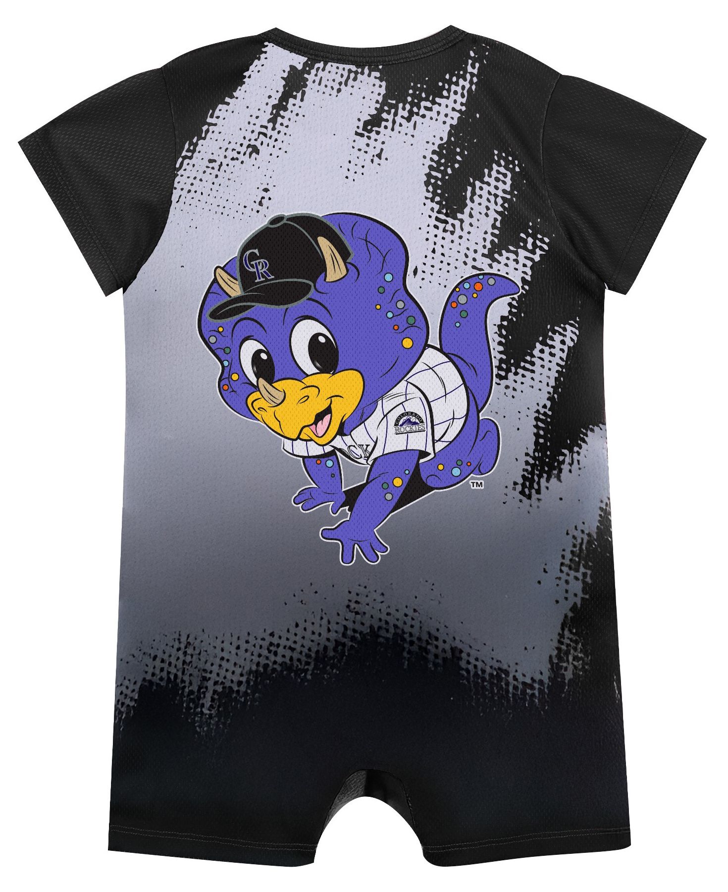 MLB Team Apparel Infant Colorado Rockies Multicolor Sublimation Baby Mascot Romper product image