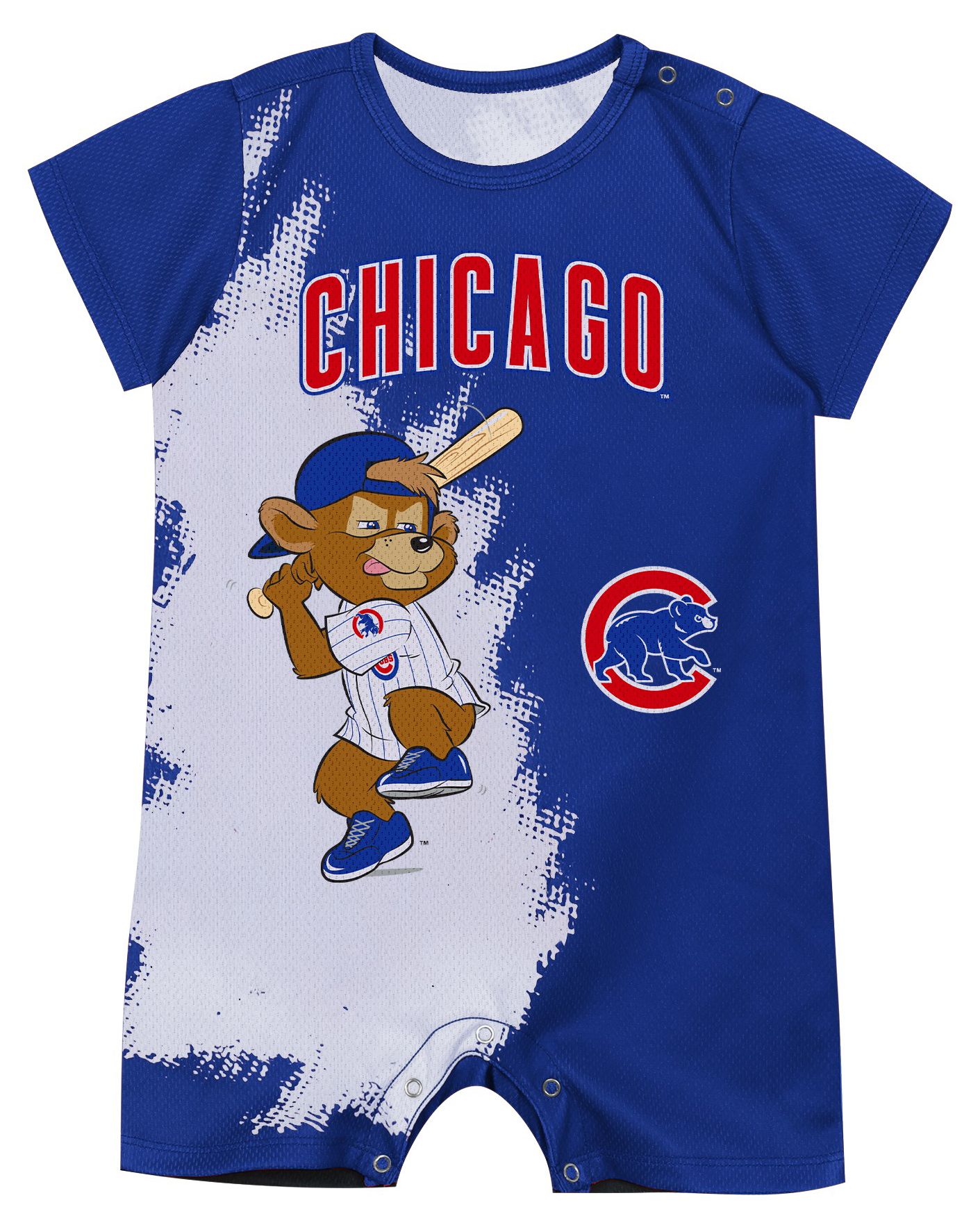 MLB Team Apparel Newborn Infant Chicago Cubs Mascot Onesie product image