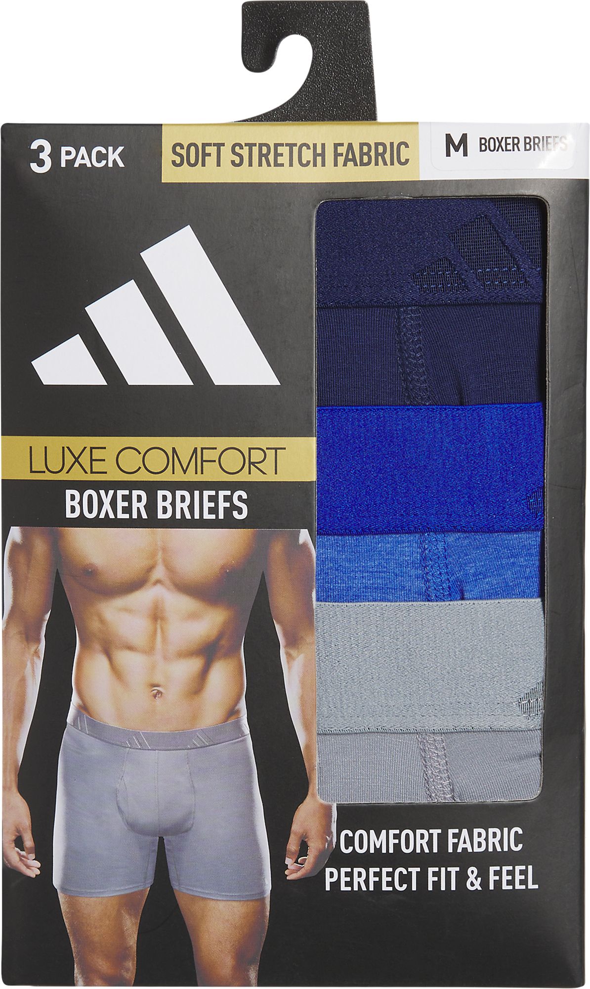 adidas Men's Luxe Comfort Boxer Briefs - 3 Pack product image