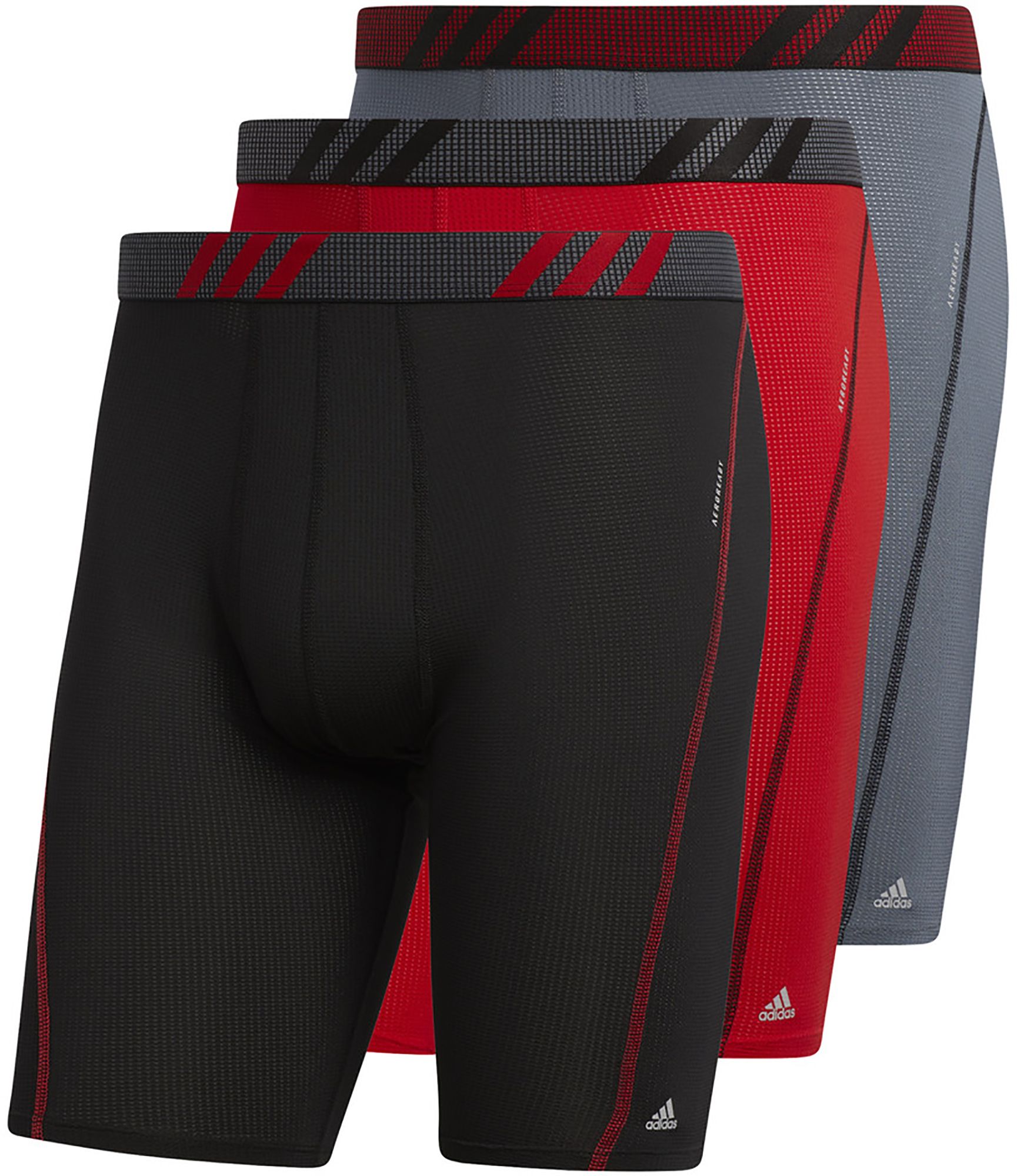 adidas Men's Sport Performance Mesh Long Boxer Briefs – 3 Pack product image