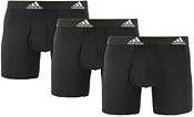 Adidas Men's Performance Boxer Briefs 3 pack - Black, Gray, Blue Size XL